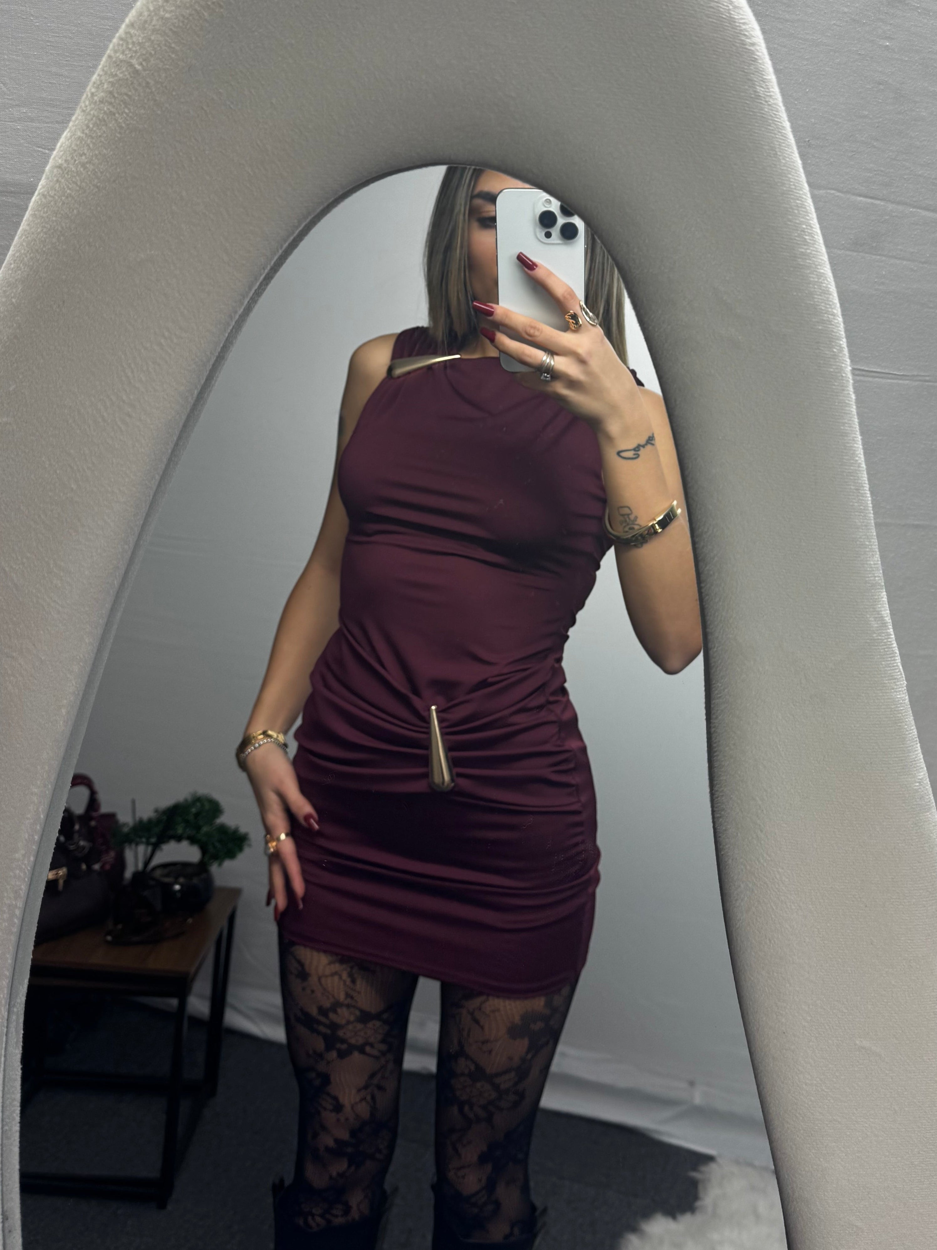 MINIDRESS LORY BORDEAUX