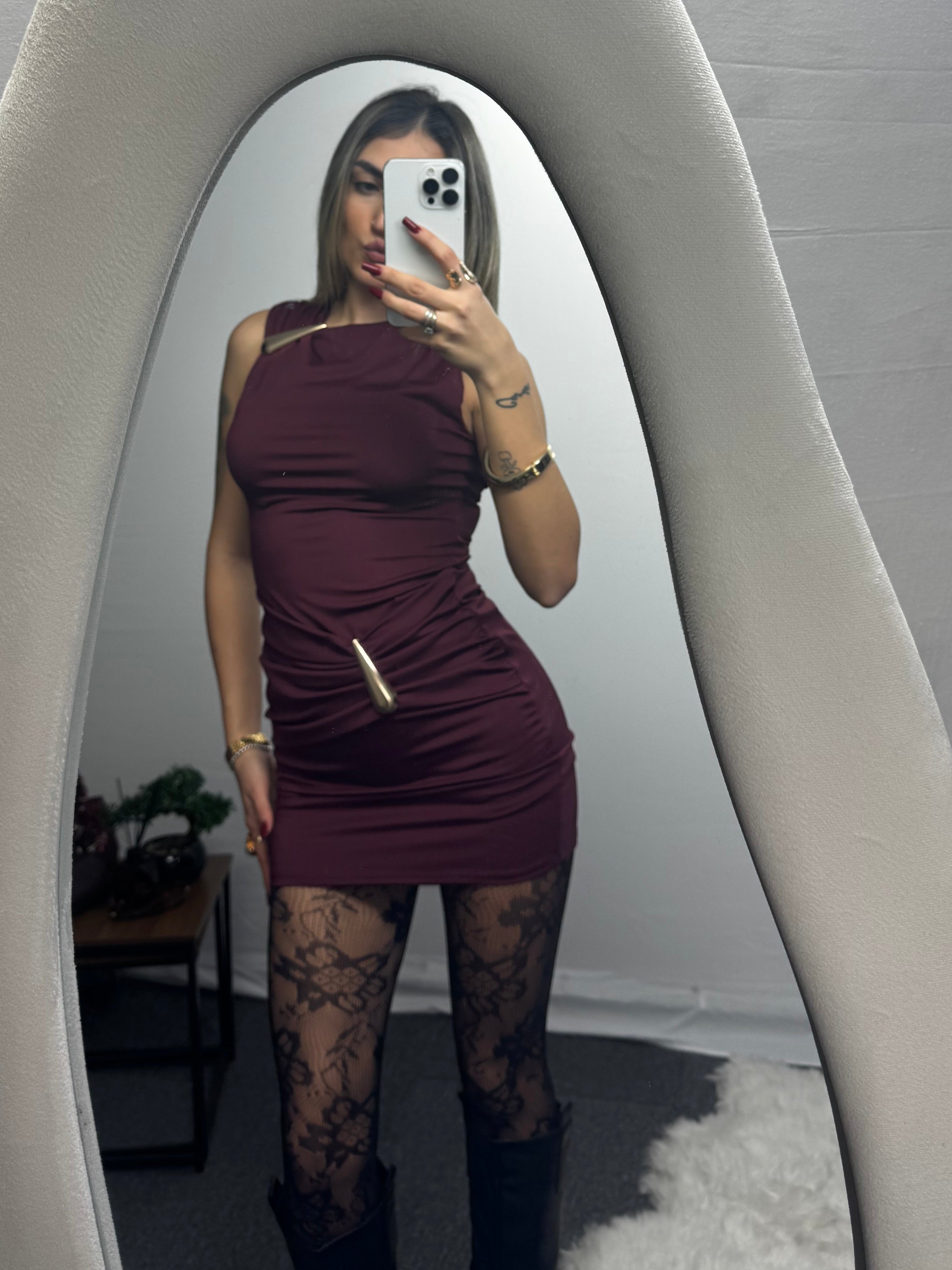 MINIDRESS LORY BORDEAUX