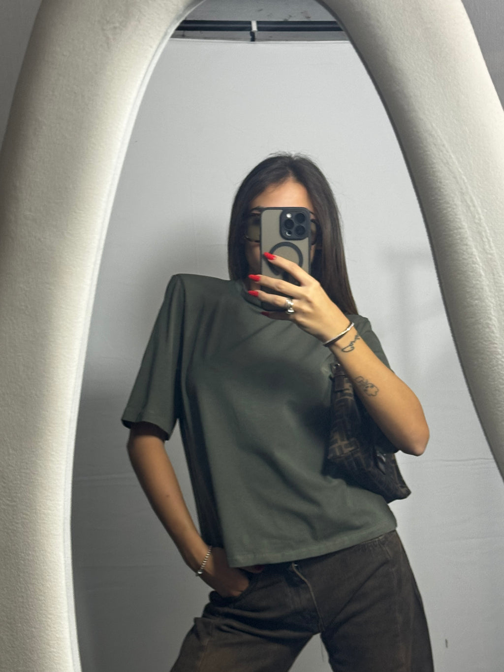 T-SHIRT SPALLINE MILITARY