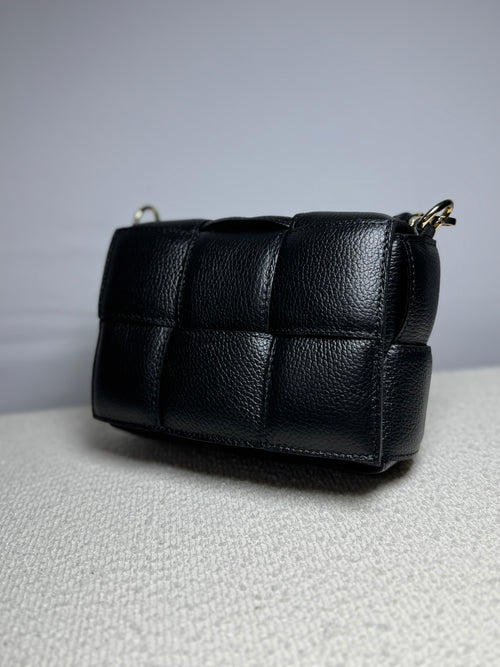 BAG INTRECCIO VERA PELLE