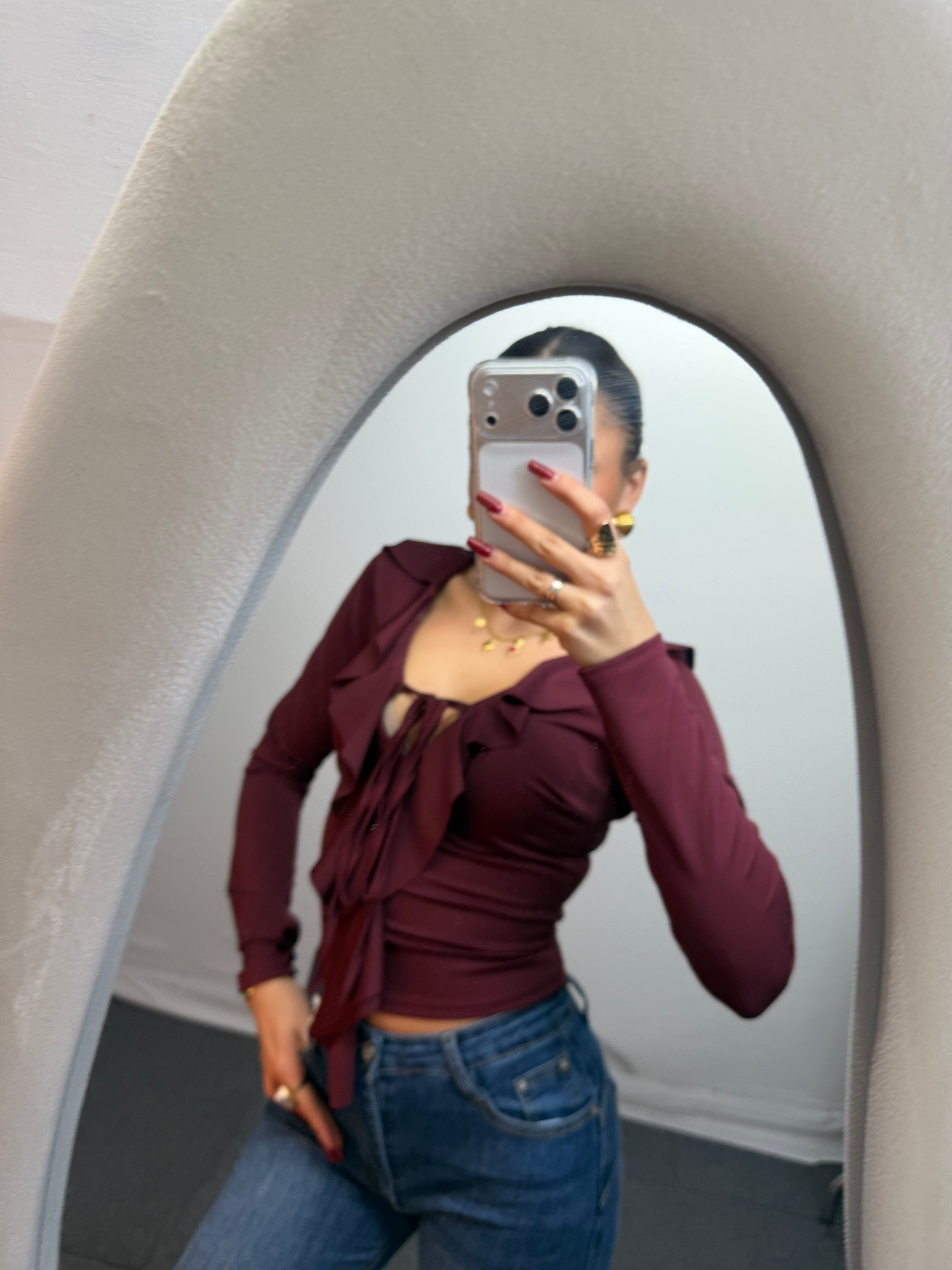 MAGLIA VOLANT BORDEAUX