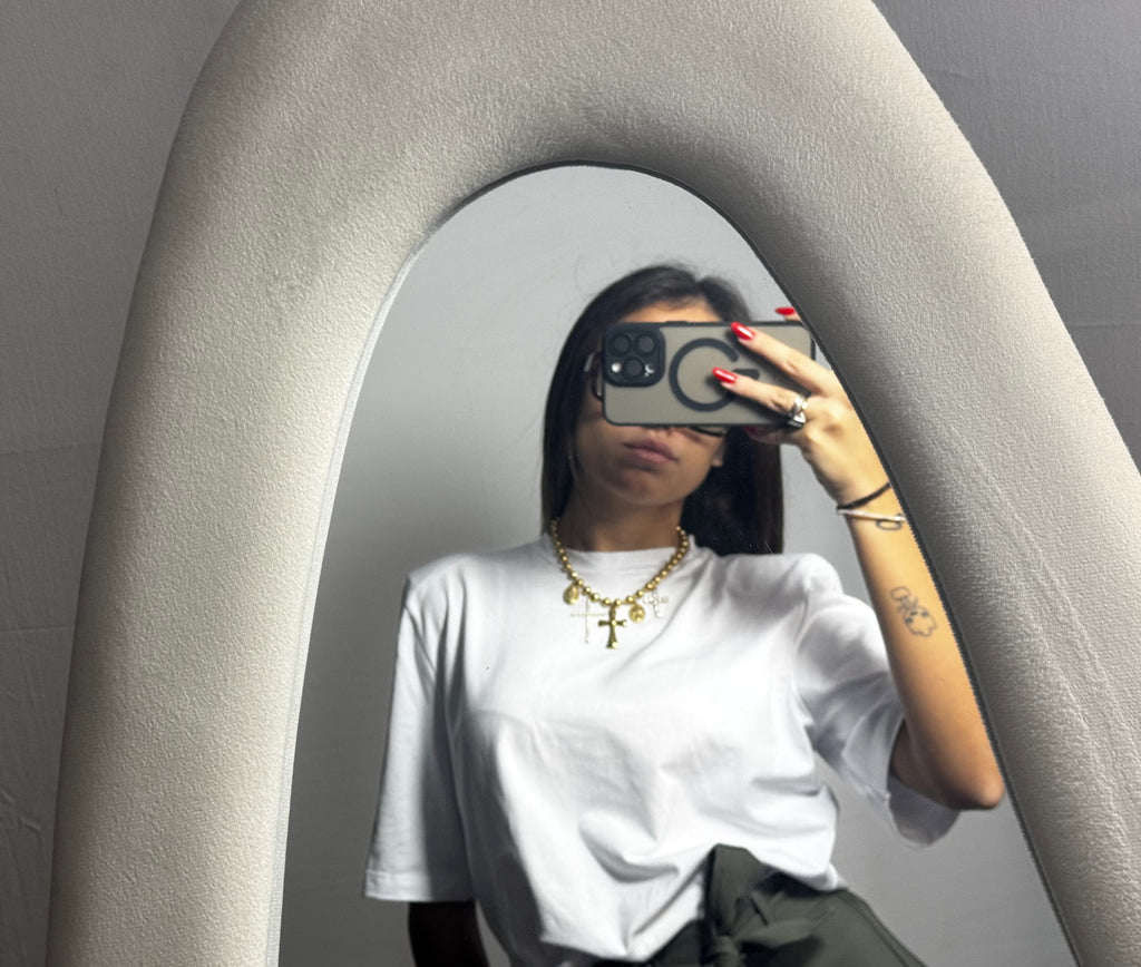 T-SHIRT SPALLINE WHITE