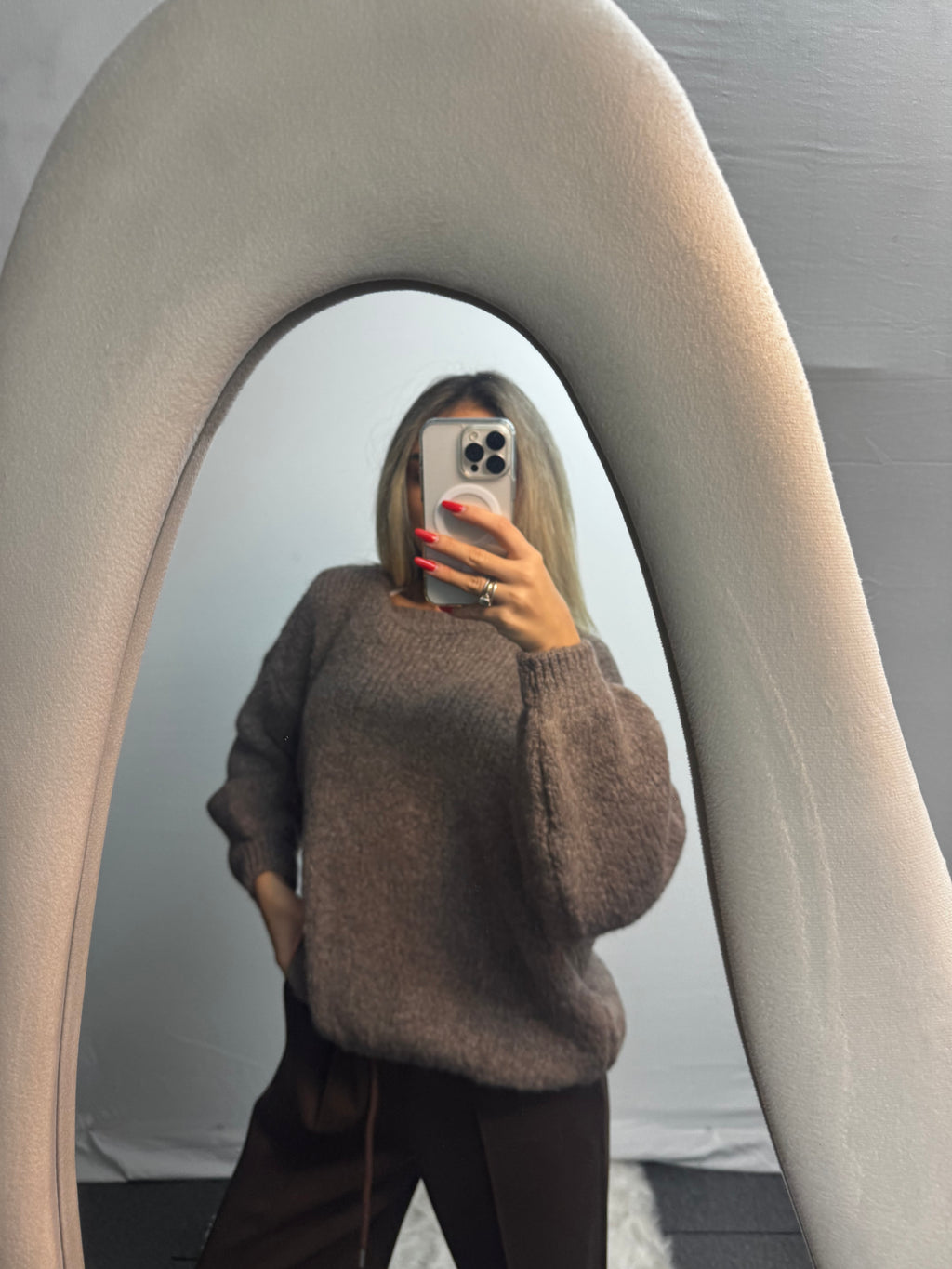 MAGLIONE WOOL TORTORA