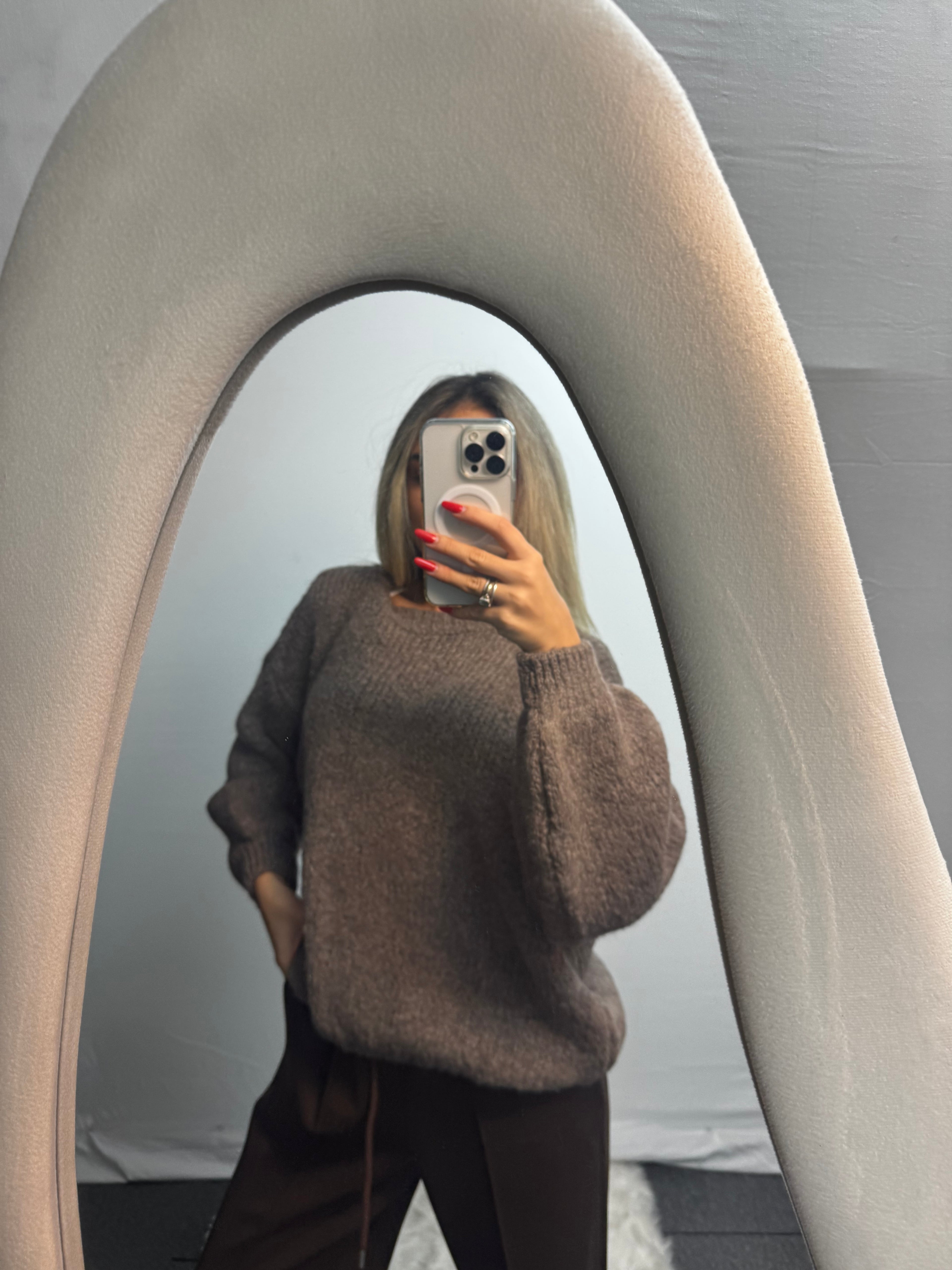 MAGLIONE WOOL TORTORA