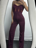 JUMPSUIT PIZZO BORDEAUX