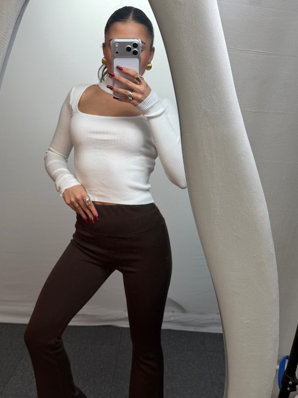 PANTALONE ZAMPA BROWN