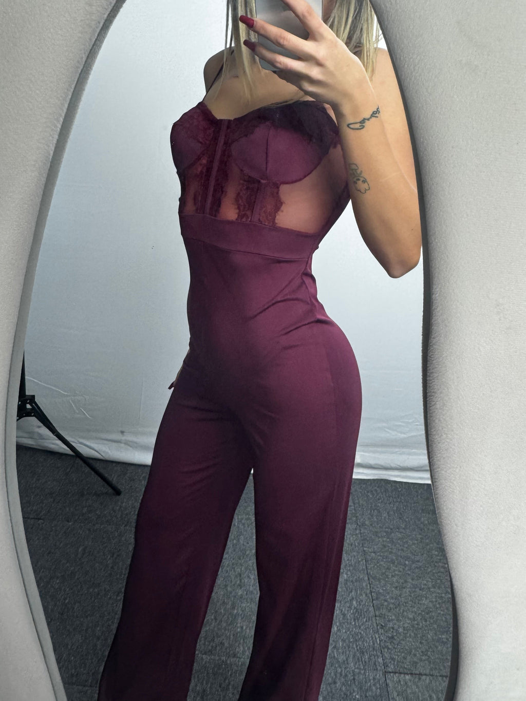JUMPSUIT PIZZO BORDEAUX