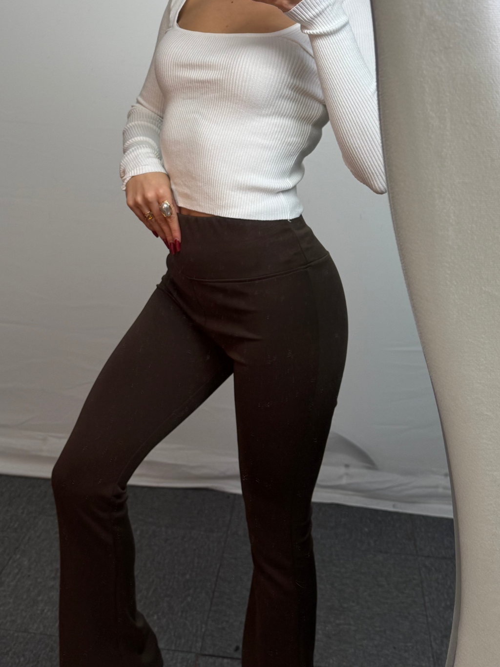 PANTALONE ZAMPA BROWN