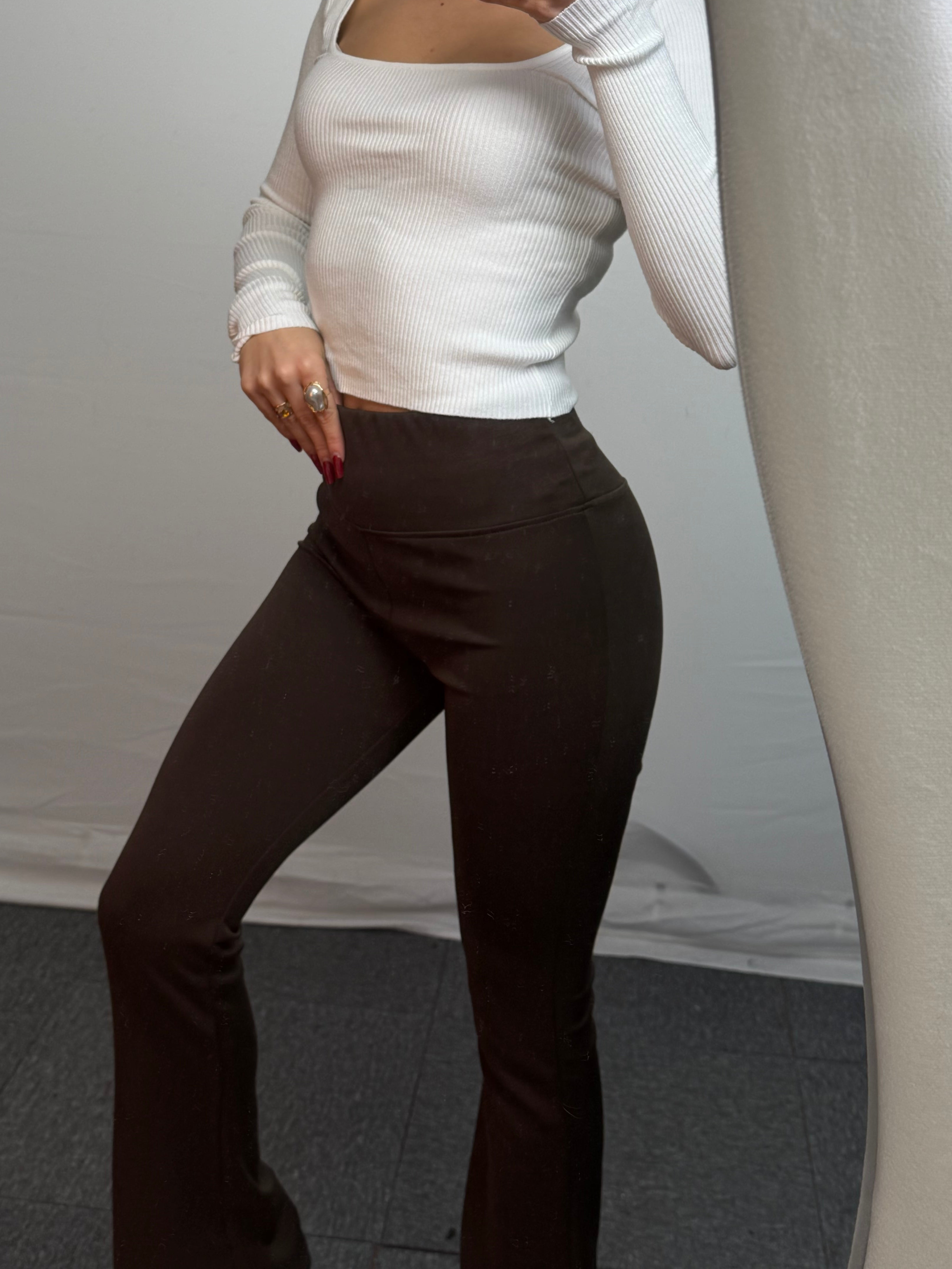 PANTALONE ZAMPA BROWN