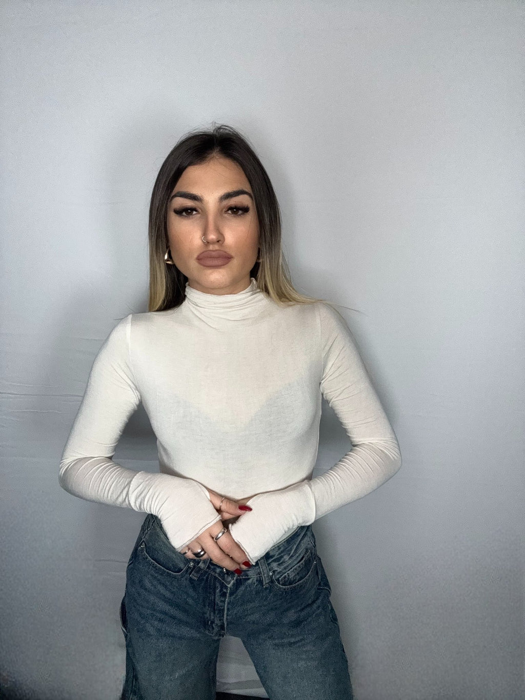 BODY SEMIVELATO MILITARY