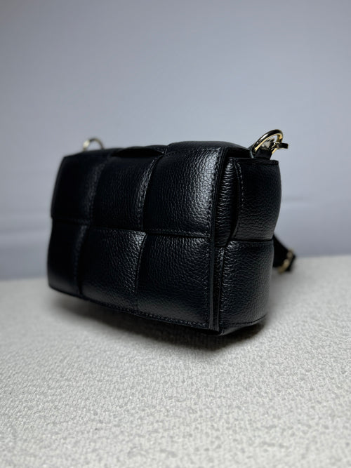 BAG INTRECCIO VERA PELLE