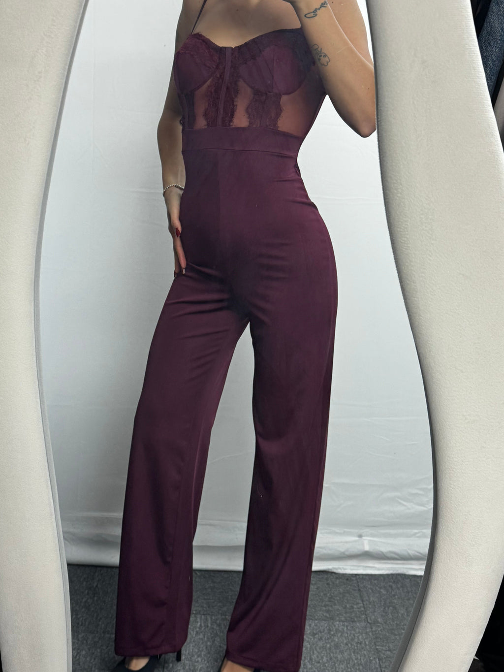 JUMPSUIT PIZZO BORDEAUX