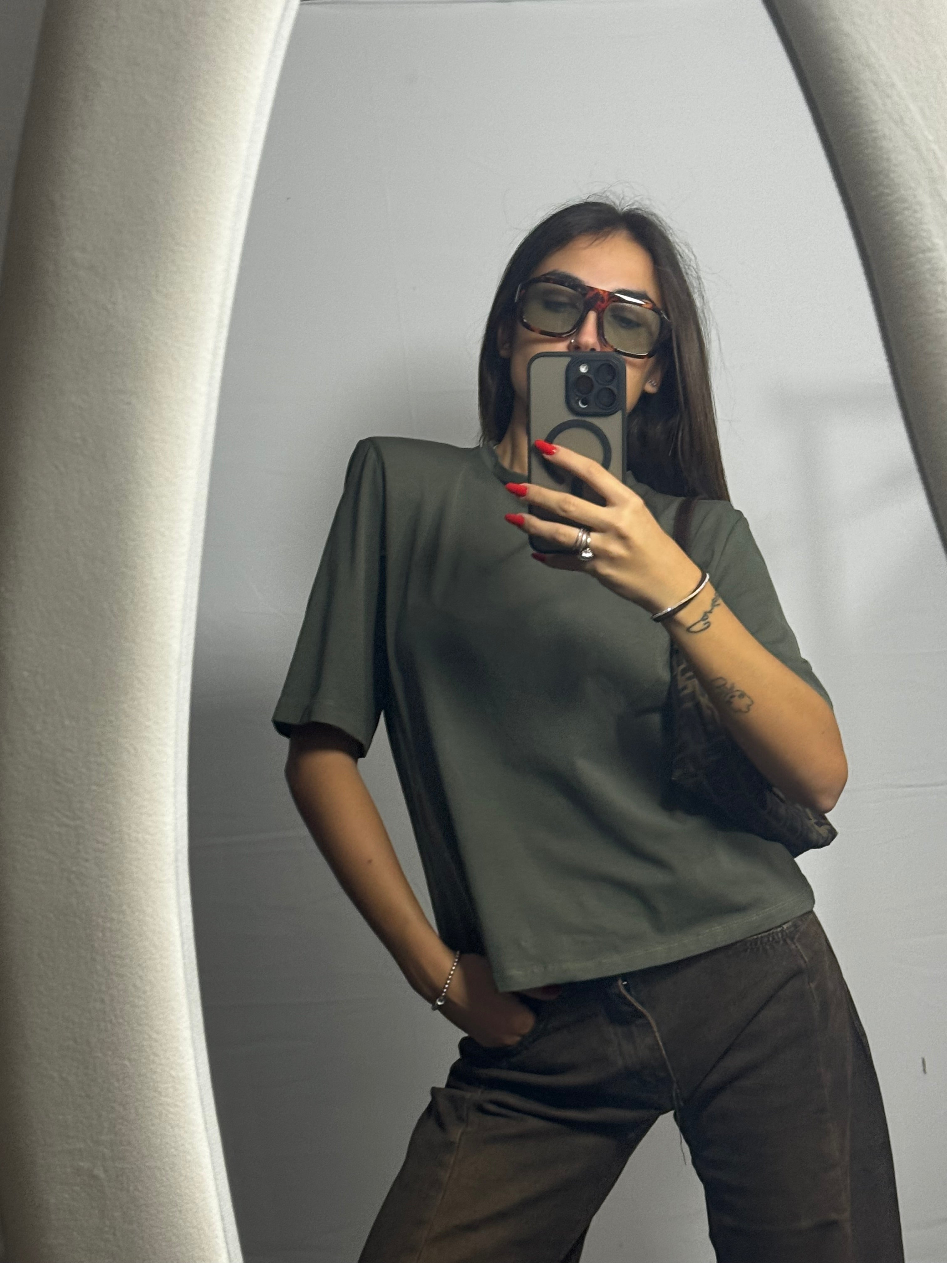 T-SHIRT SPALLINE MILITARY