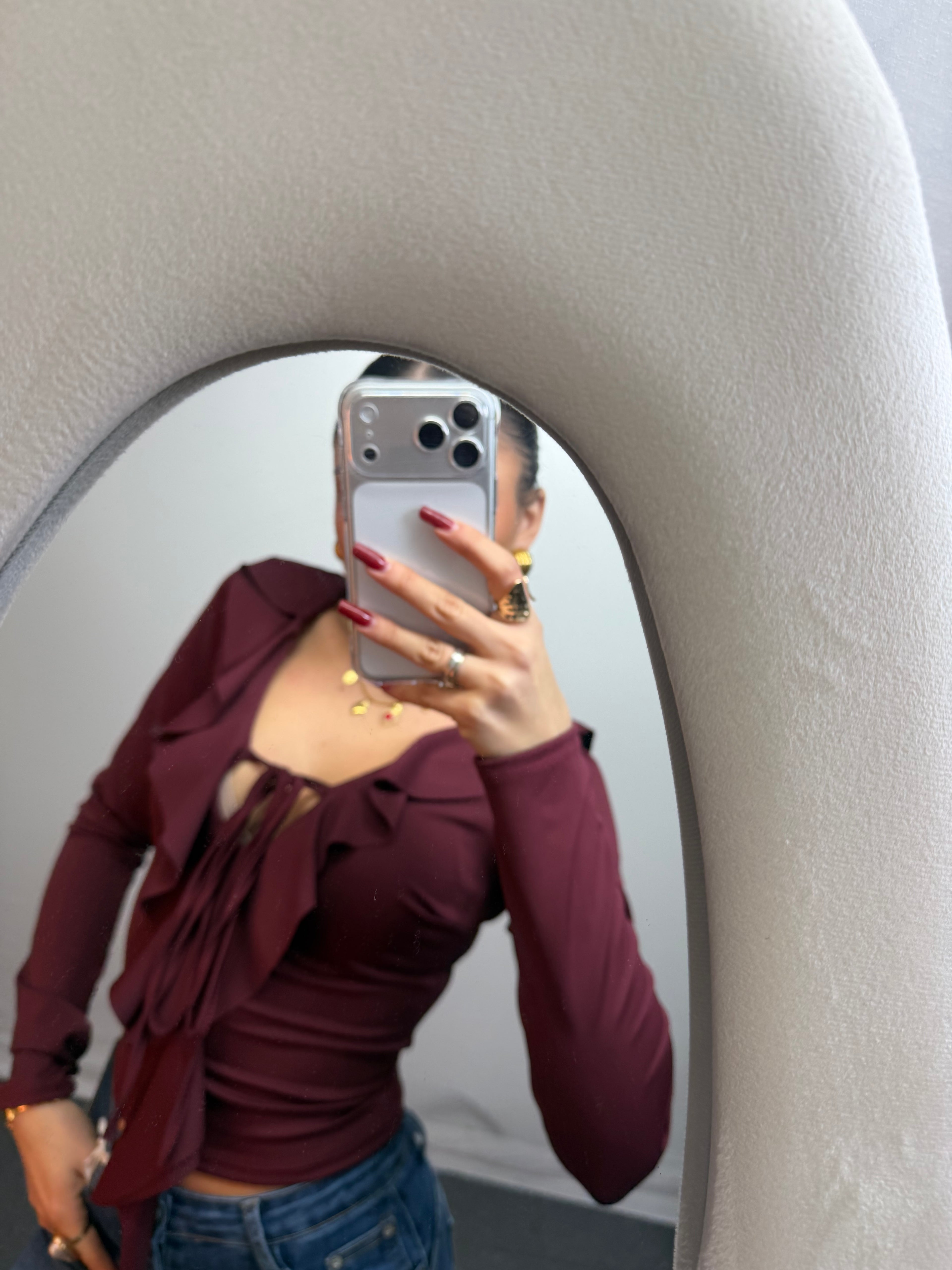 MAGLIA VOLANT BORDEAUX