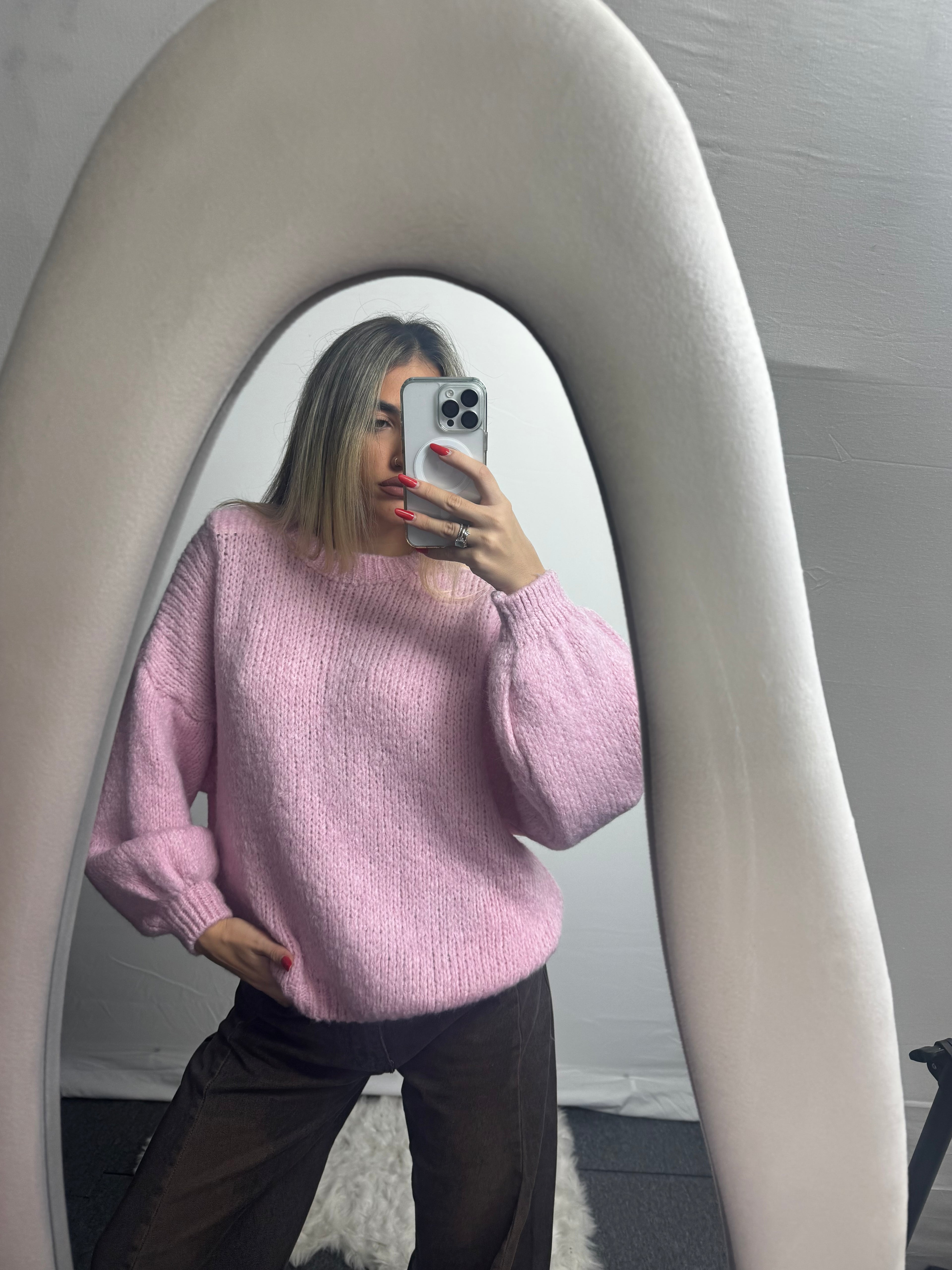 MAGLIONE WOOL PINK