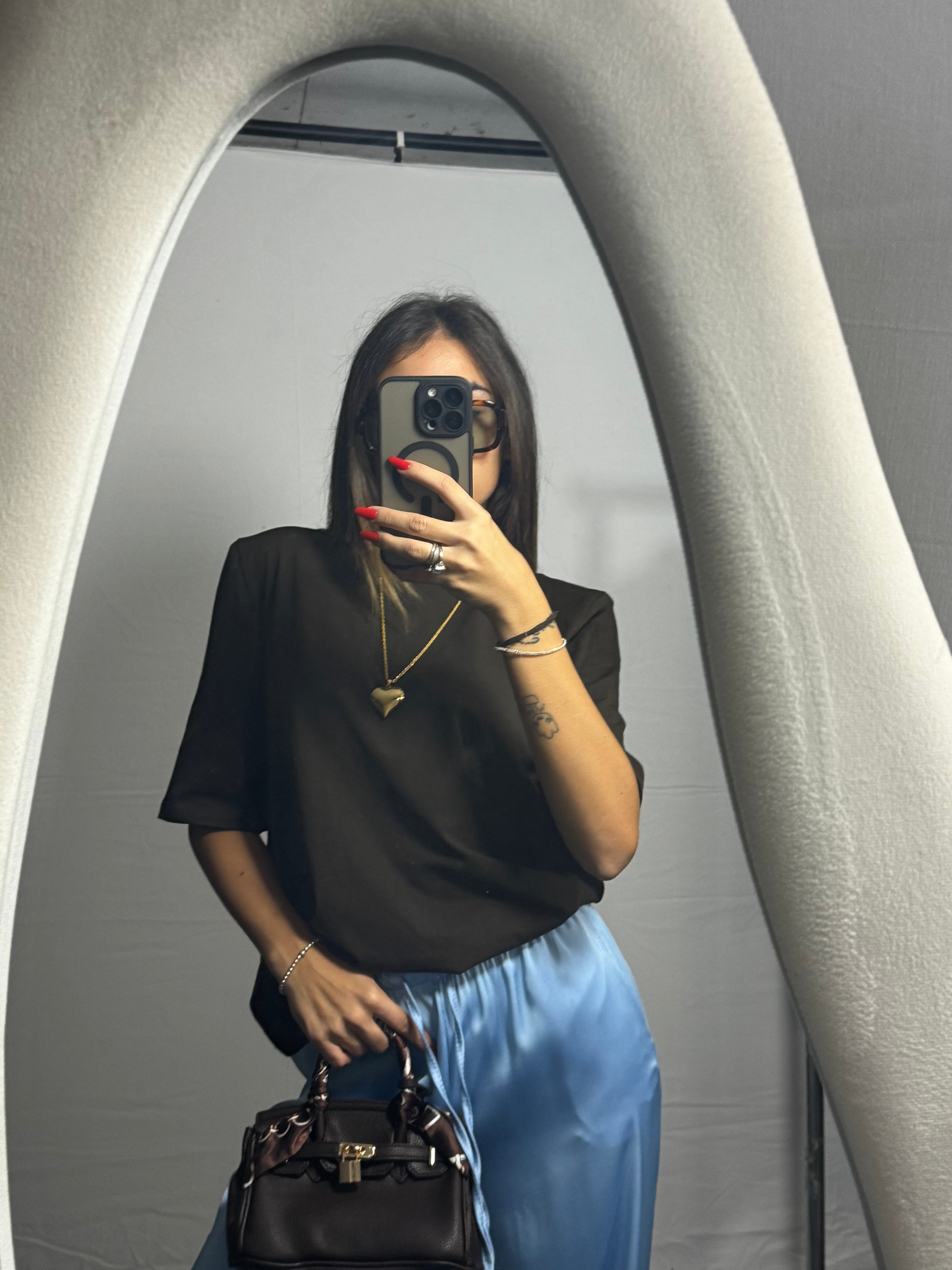 T-SHIRT SPALLINE BROWN