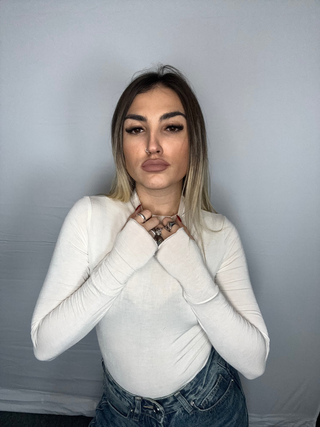 BODY SEMIVELATO PANNA