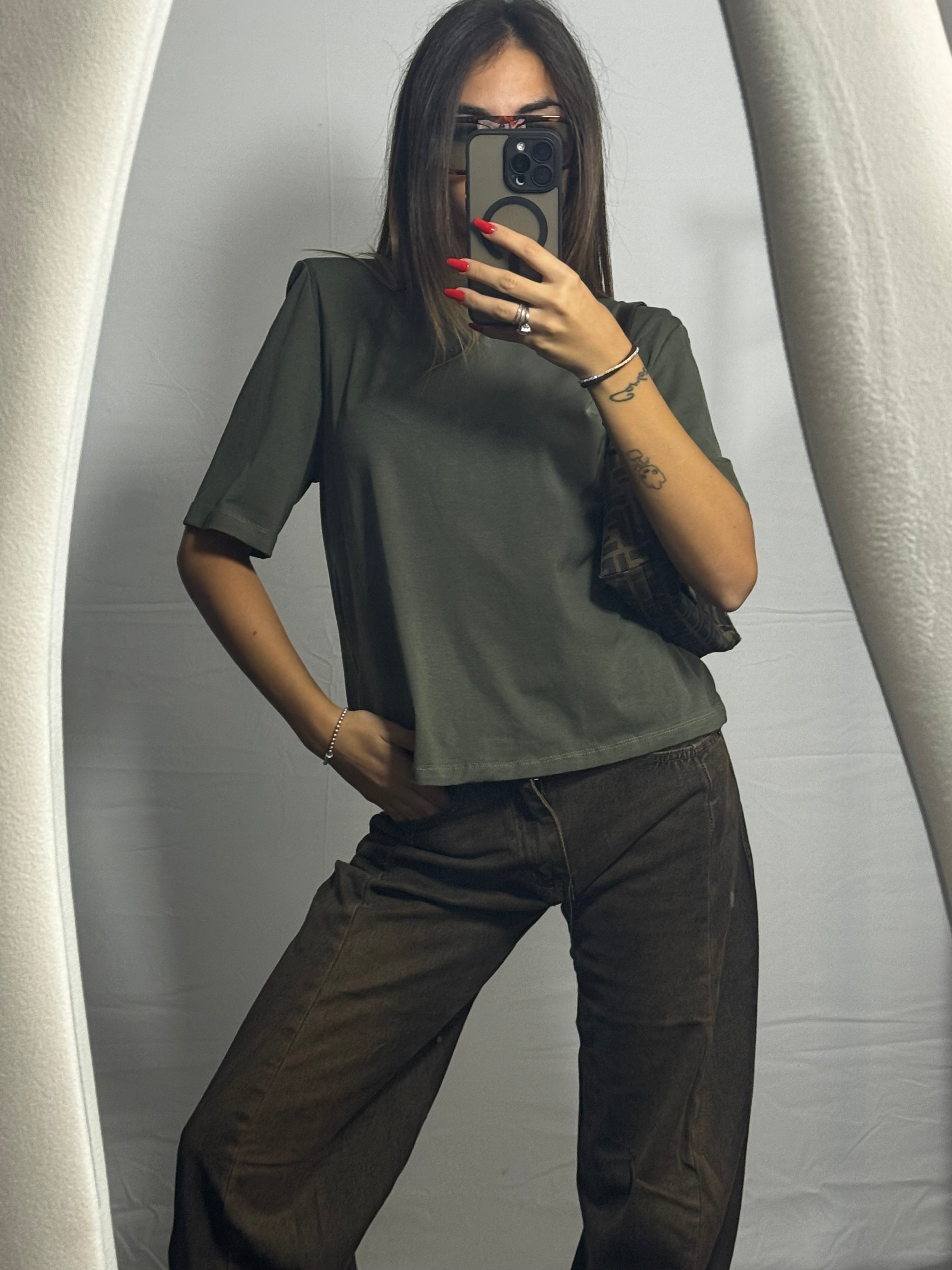 T-SHIRT SPALLINE MILITARY