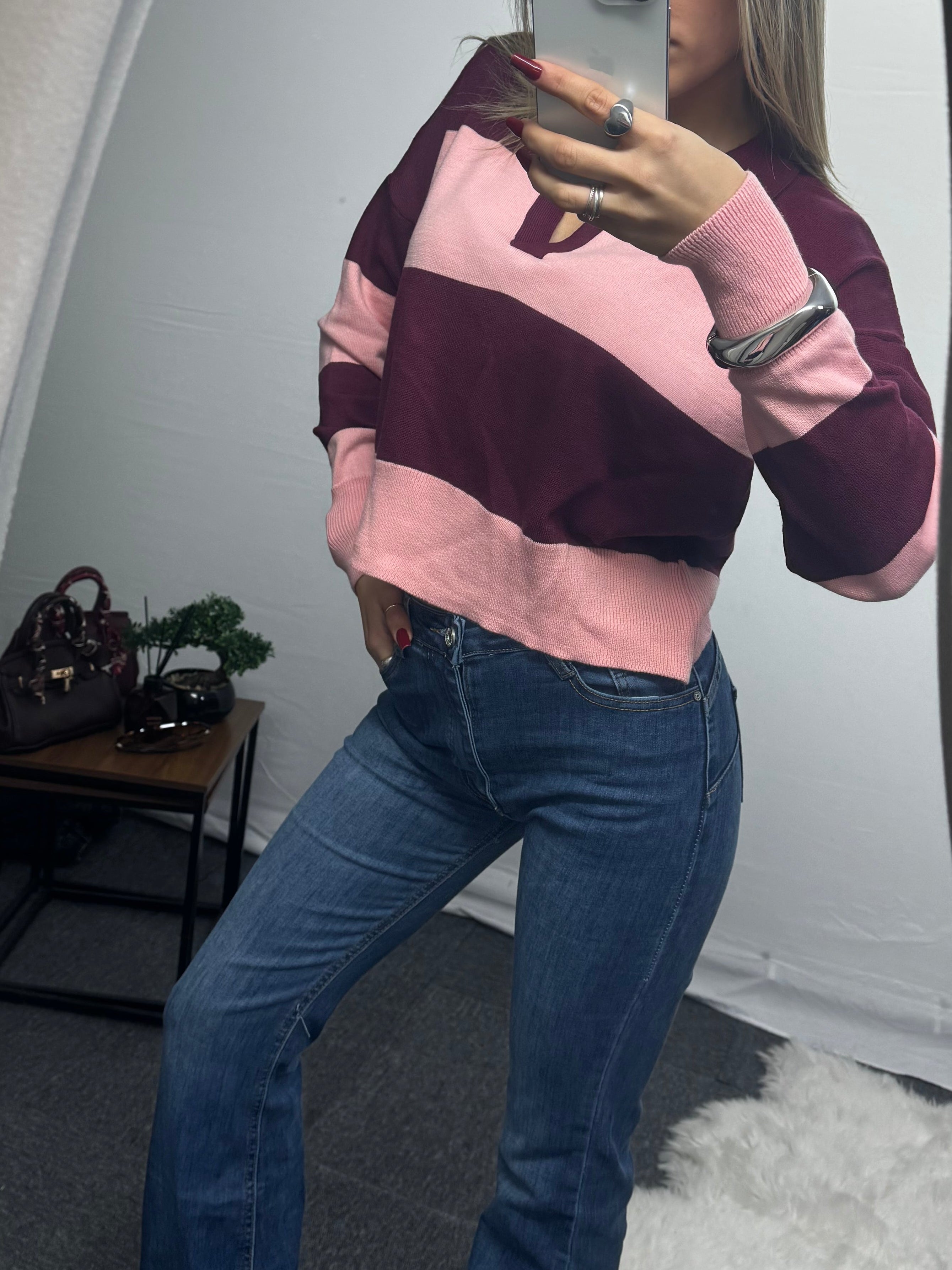 POLO SWEET PINK BORDEAUX