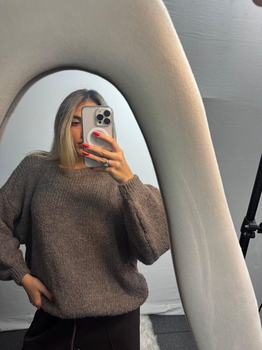 MAGLIONE WOOL TORTORA