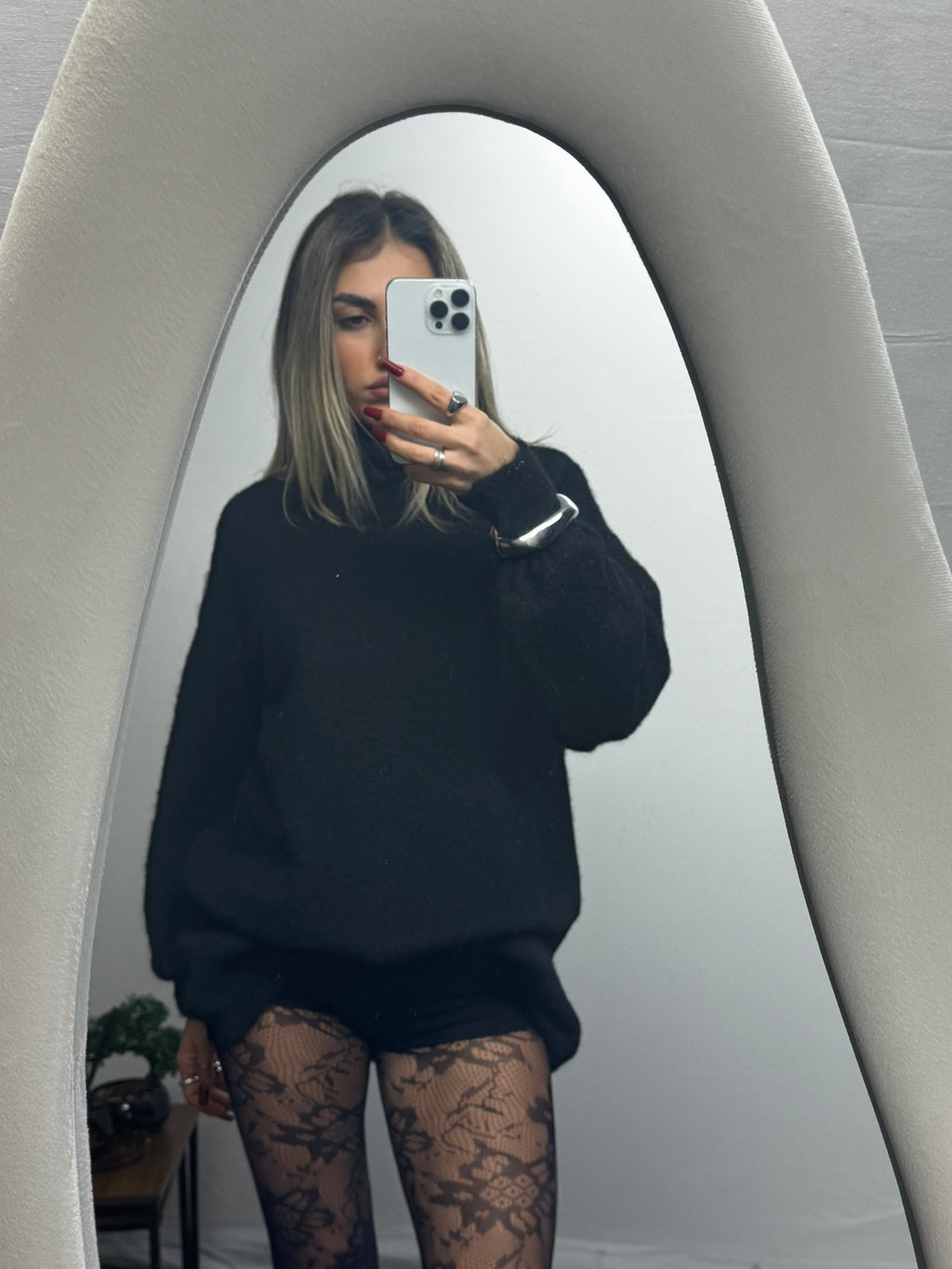 PULLOVER DRESS BLACK