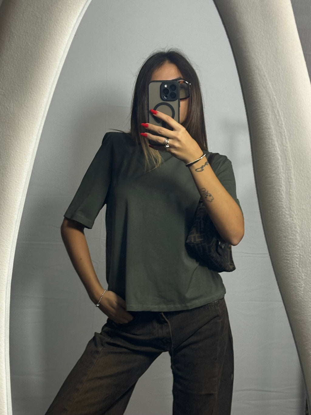 T-SHIRT SPALLINE MILITARY