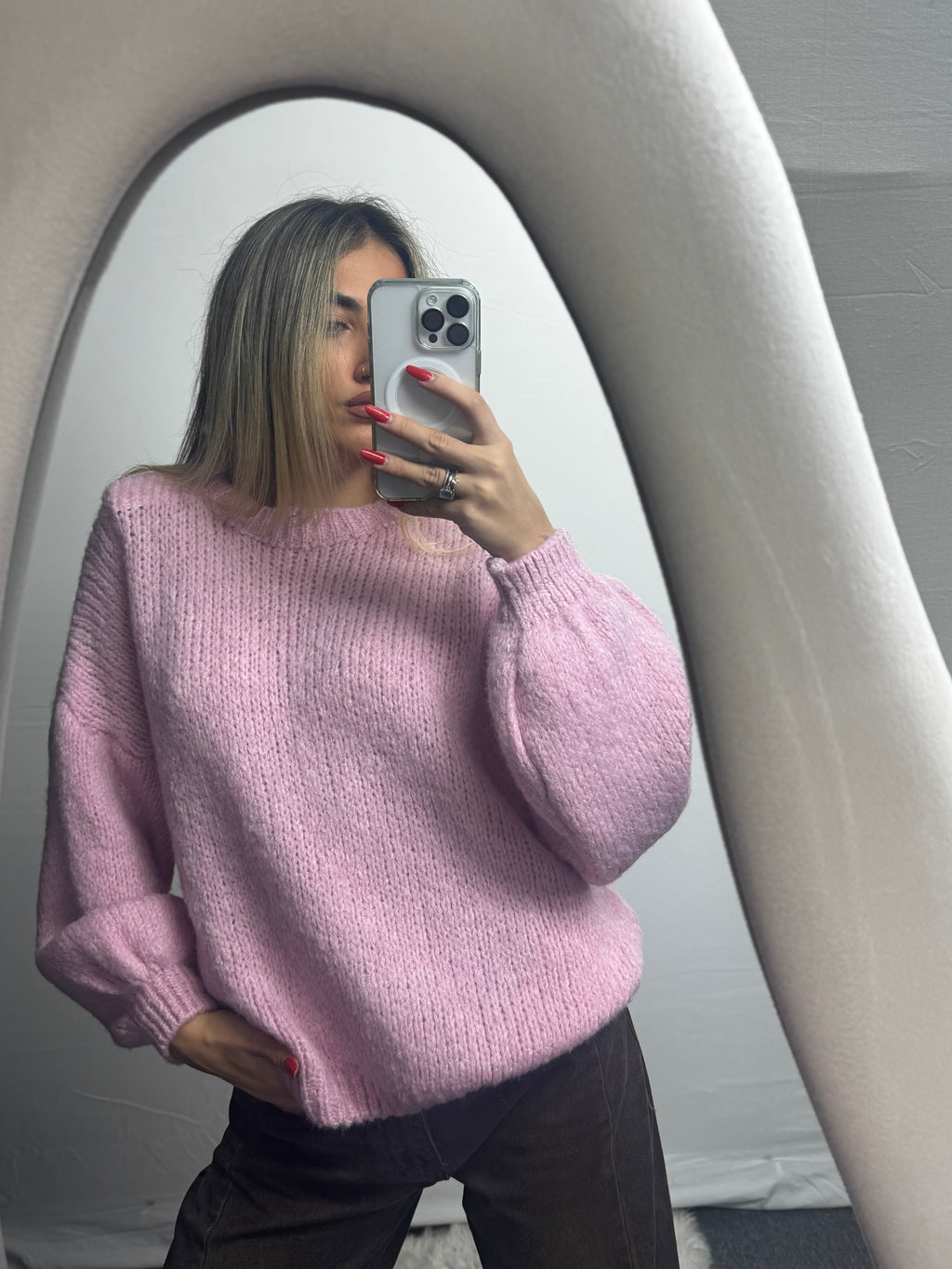 MAGLIONE WOOL PINK
