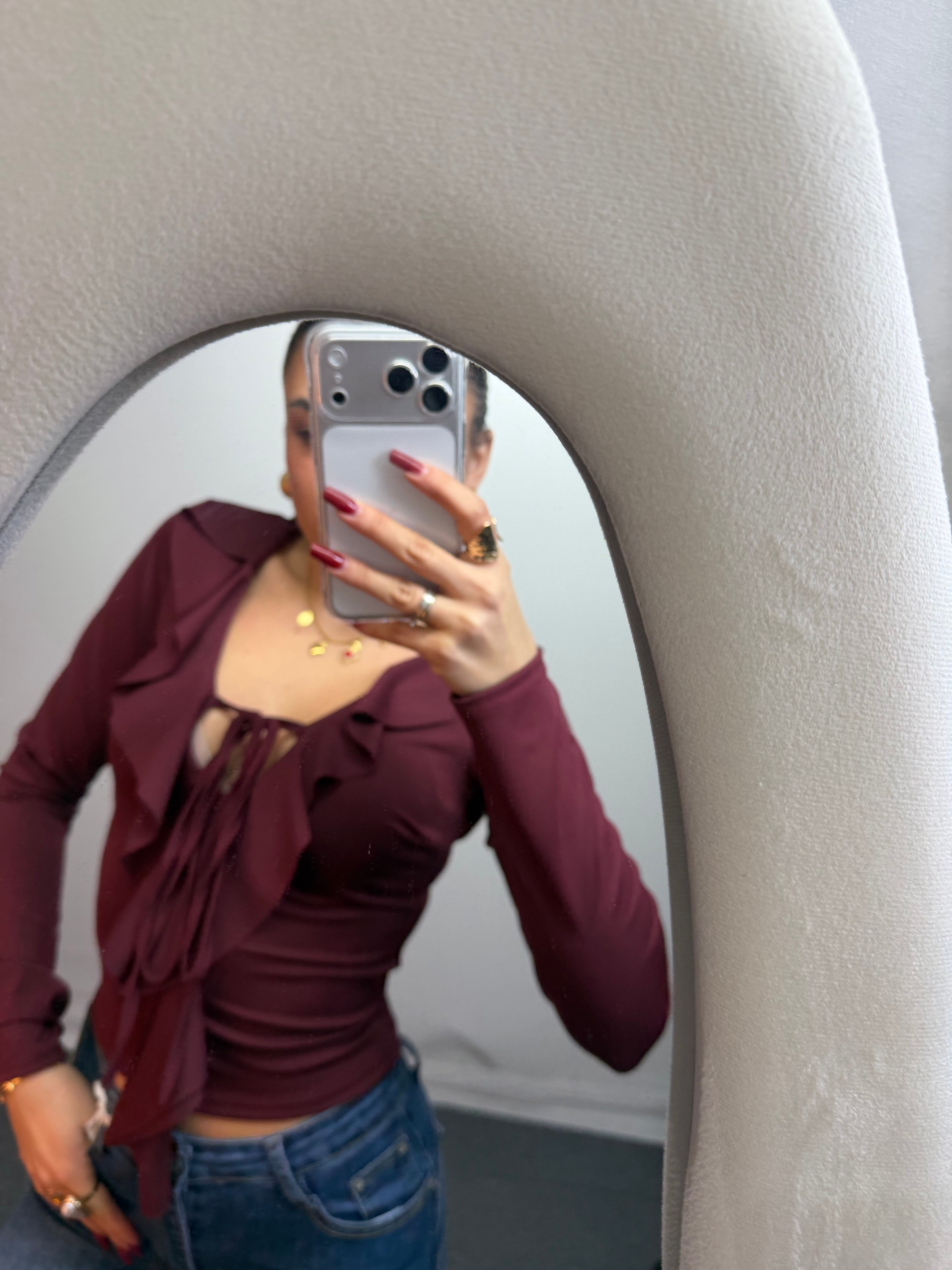 MAGLIA VOLANT BORDEAUX