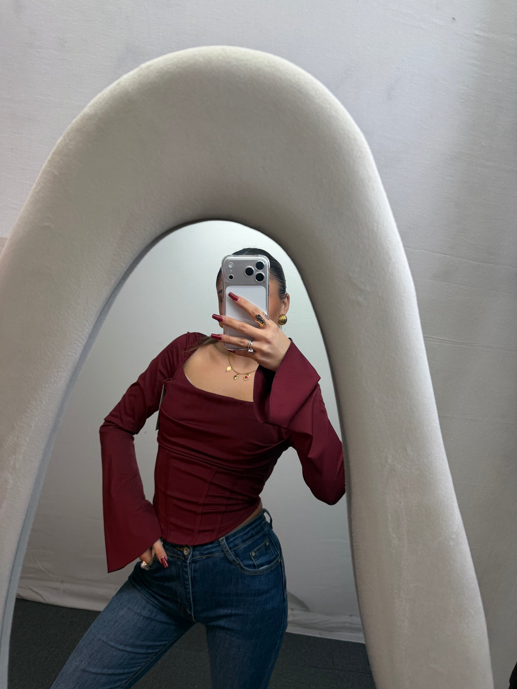 MAGLIA DAMI BORDEAUX