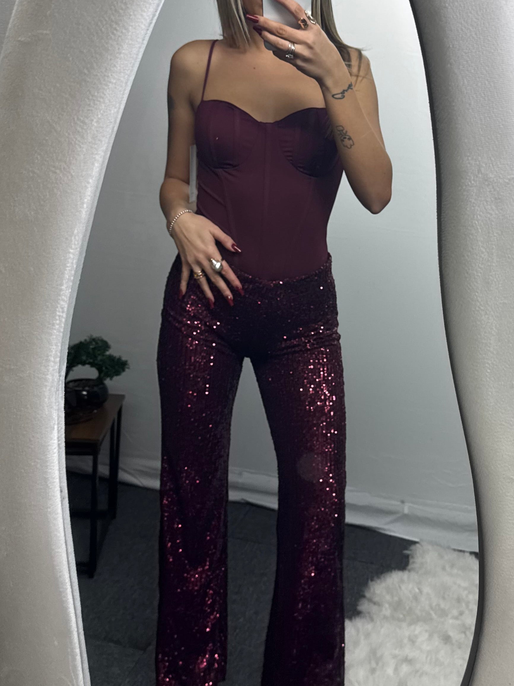 BODY CORSETTO BORDEAUX