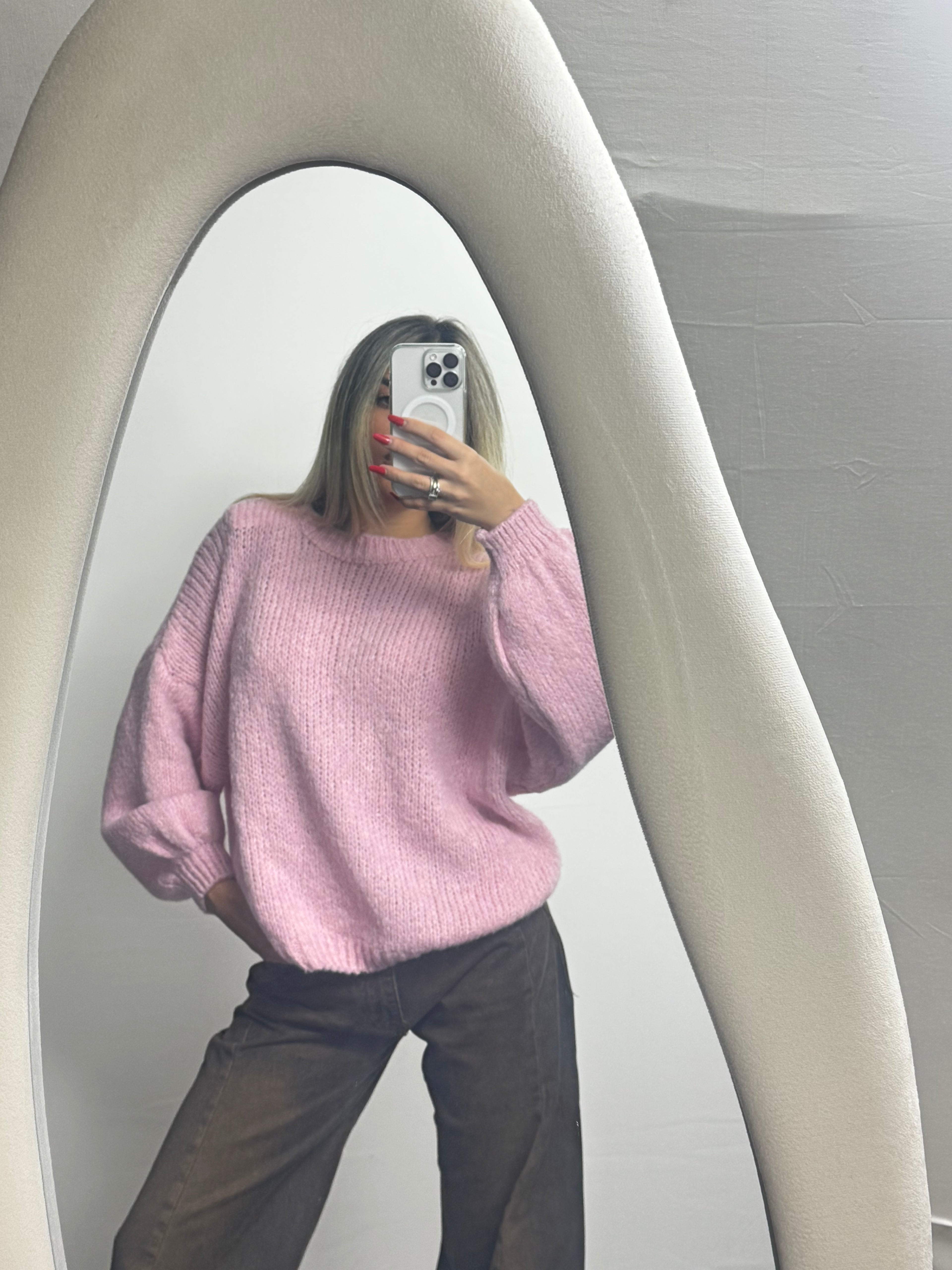 MAGLIONE WOOL PINK