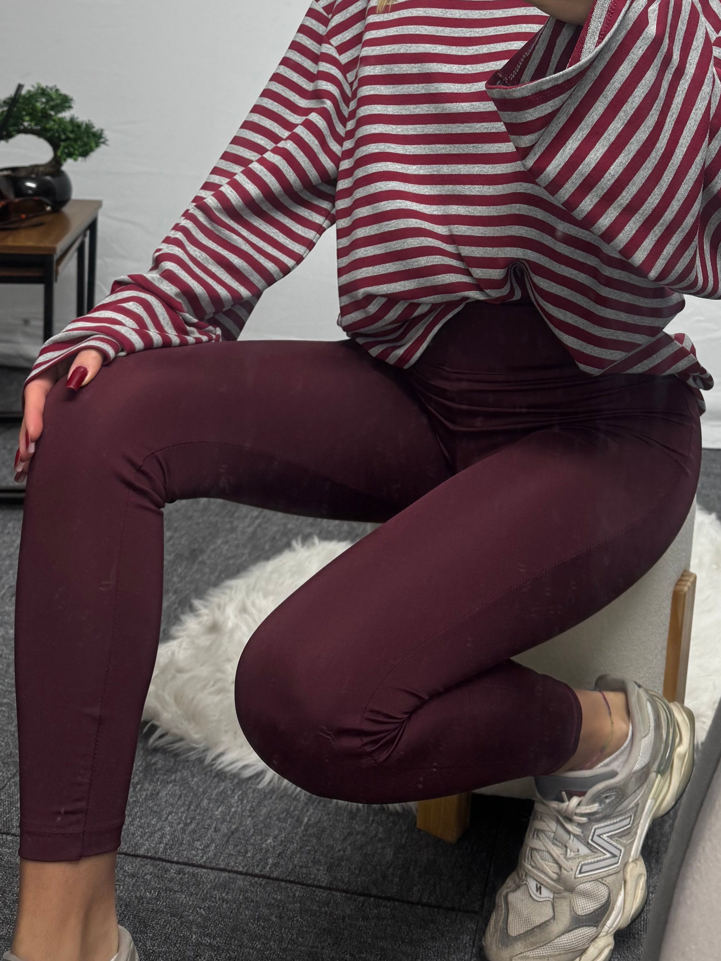 LEGGINGS BORDEAUX
