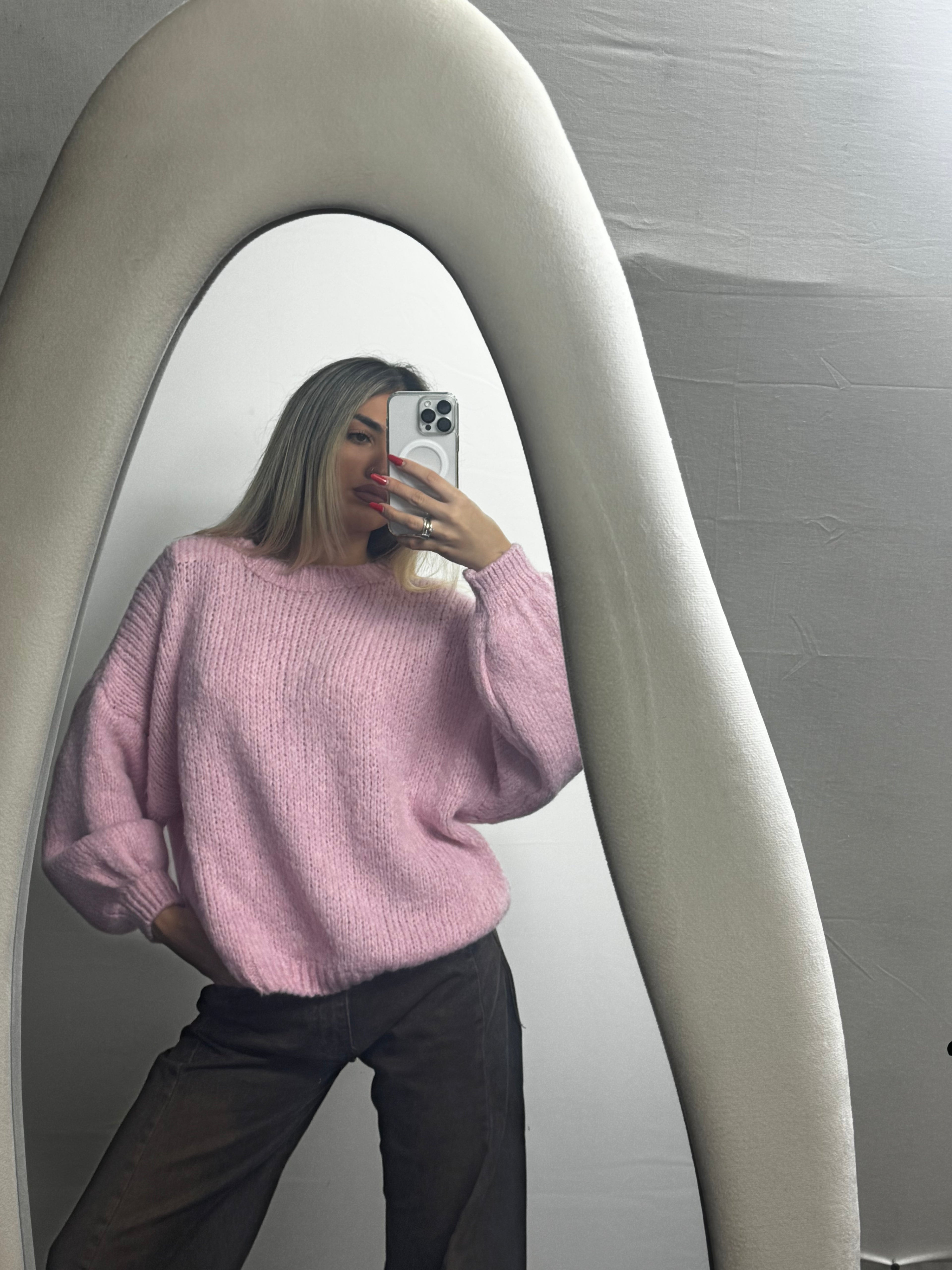 MAGLIONE WOOL PINK