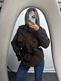 TRENCH CORTO BROWN
