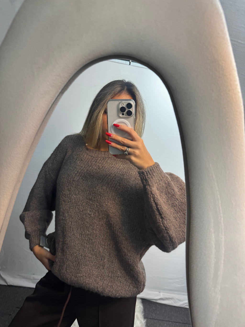 MAGLIONE WOOL TORTORA