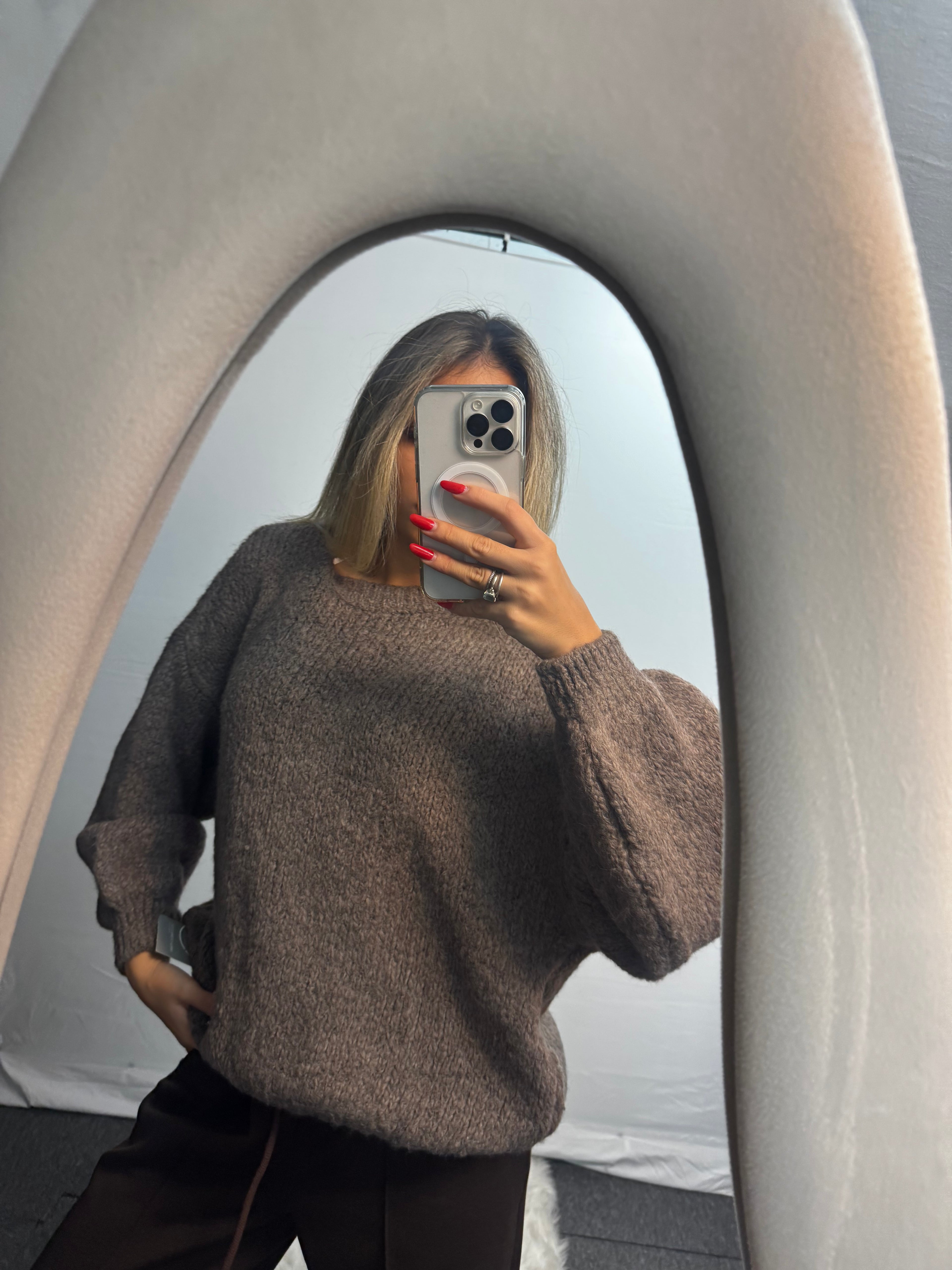 MAGLIONE WOOL TORTORA