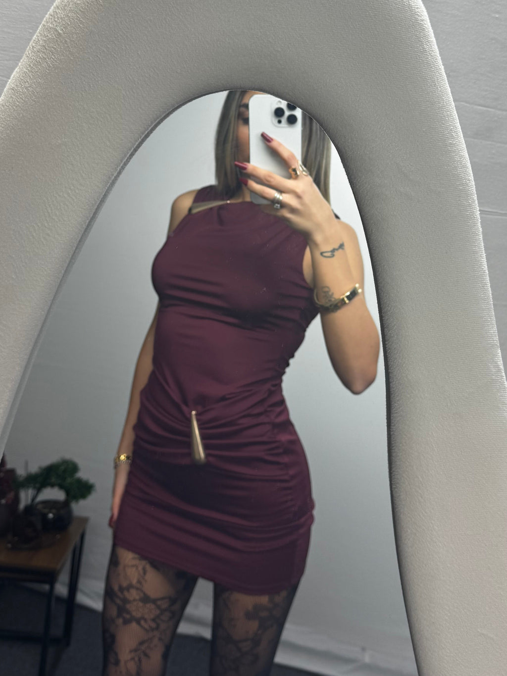 MINIDRESS LORY BORDEAUX