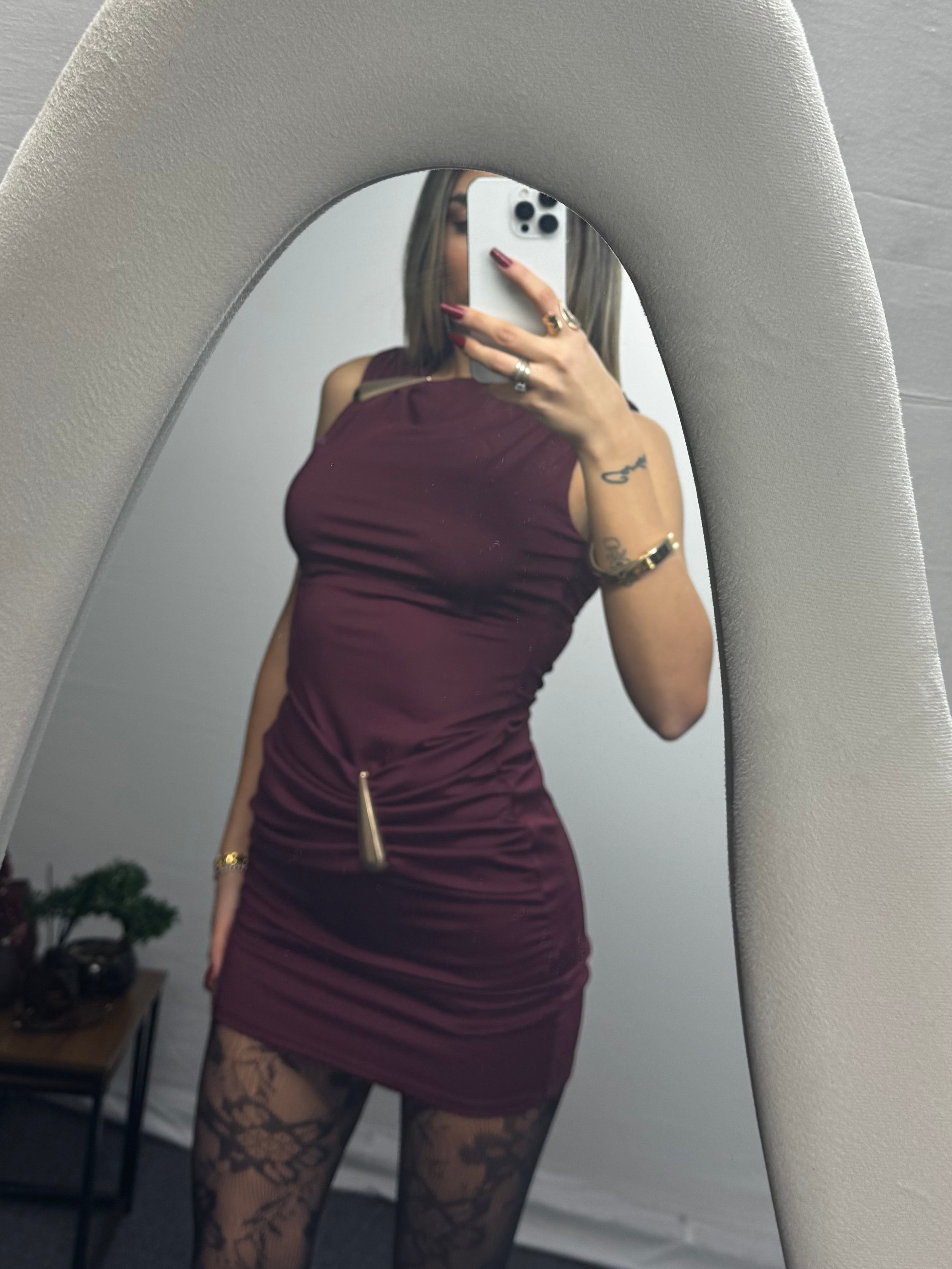 MINIDRESS LORY BORDEAUX