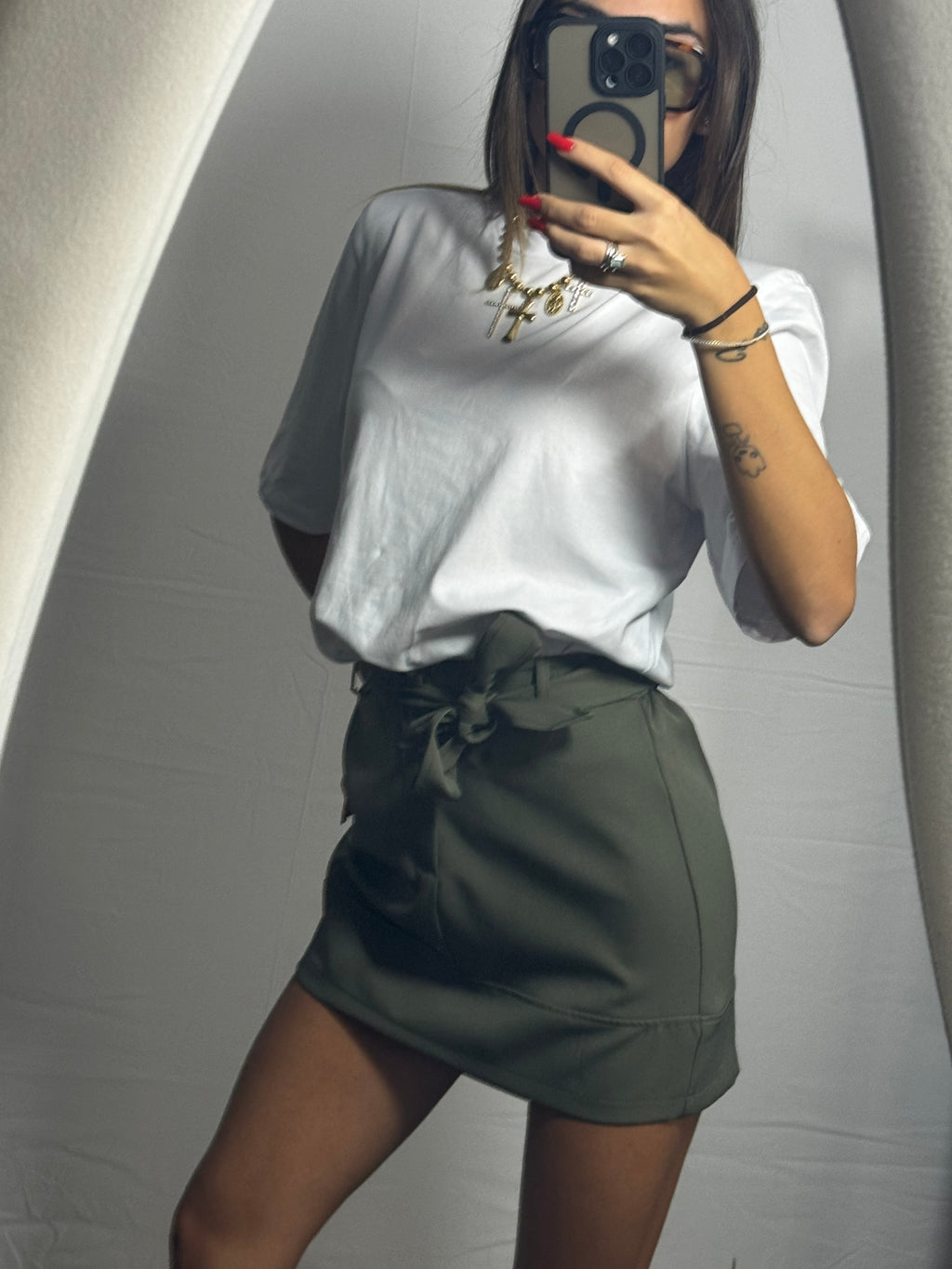 T-SHIRT SPALLINE WHITE