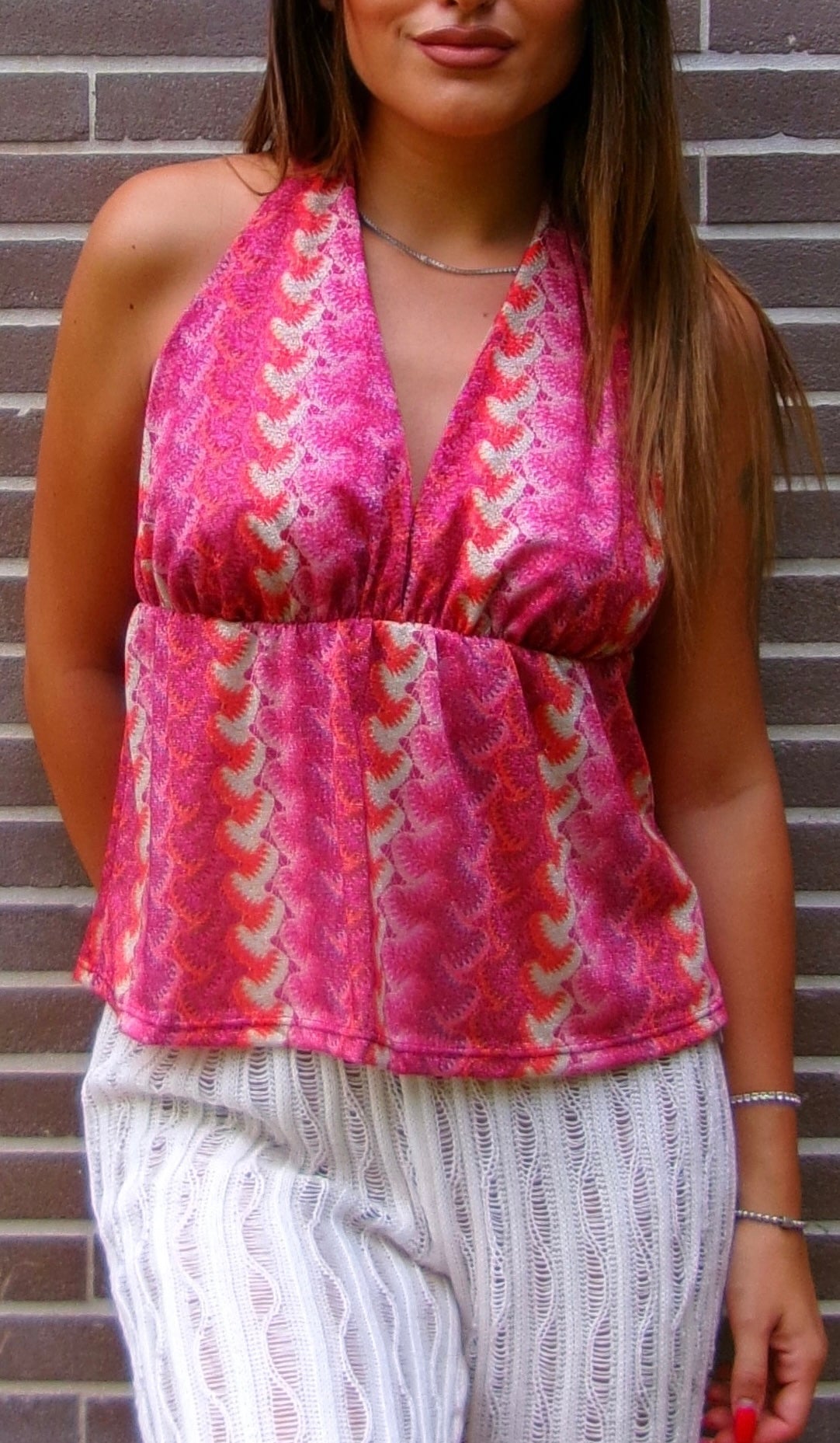 TOP GRACE ORANGE PINK