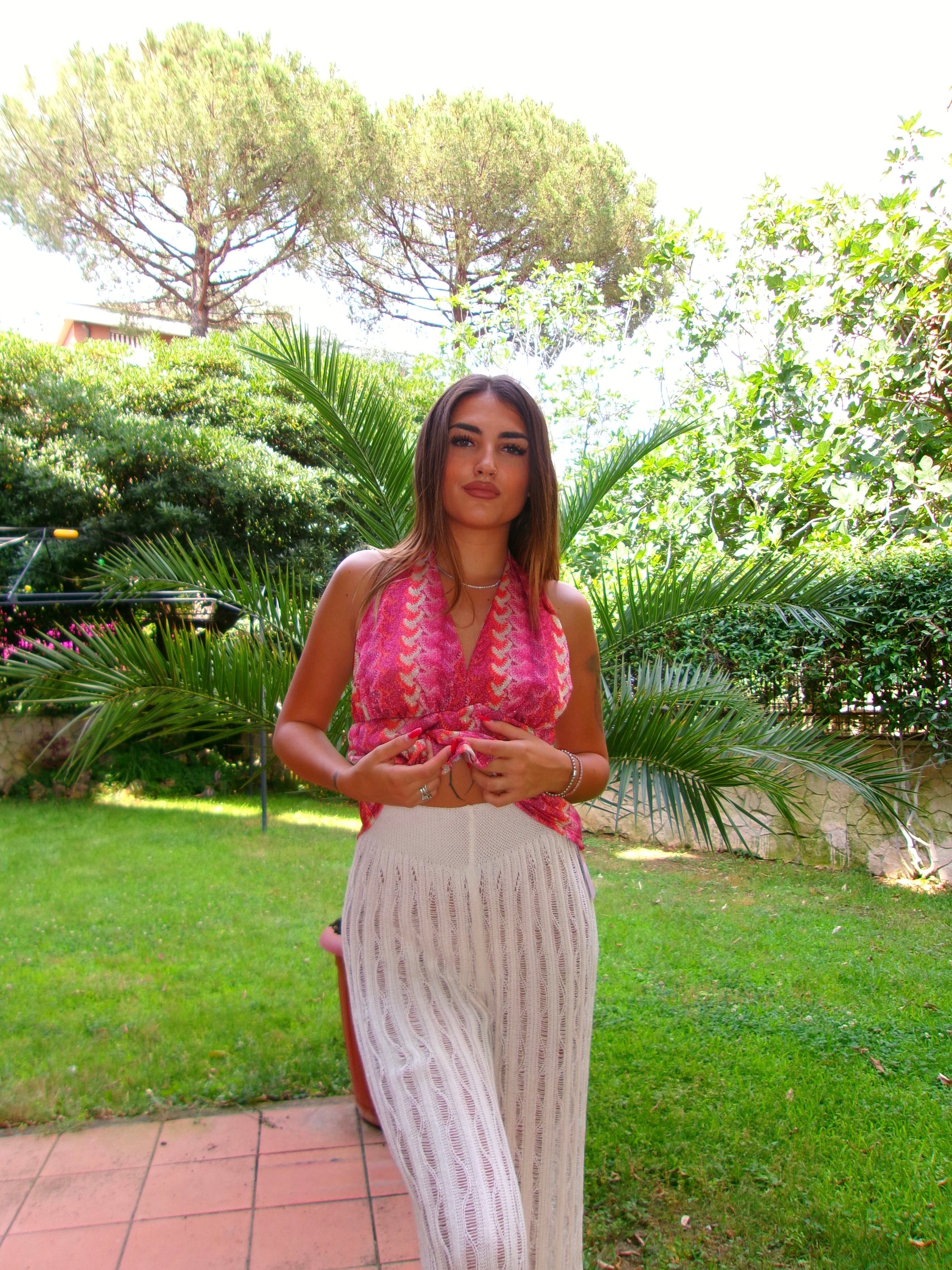 TOP GRACE ORANGE PINK