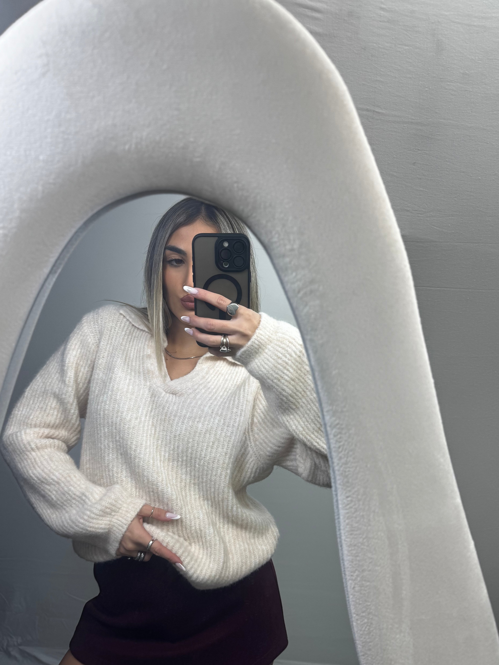 MAGLIA POLO BEIGE CHIARO