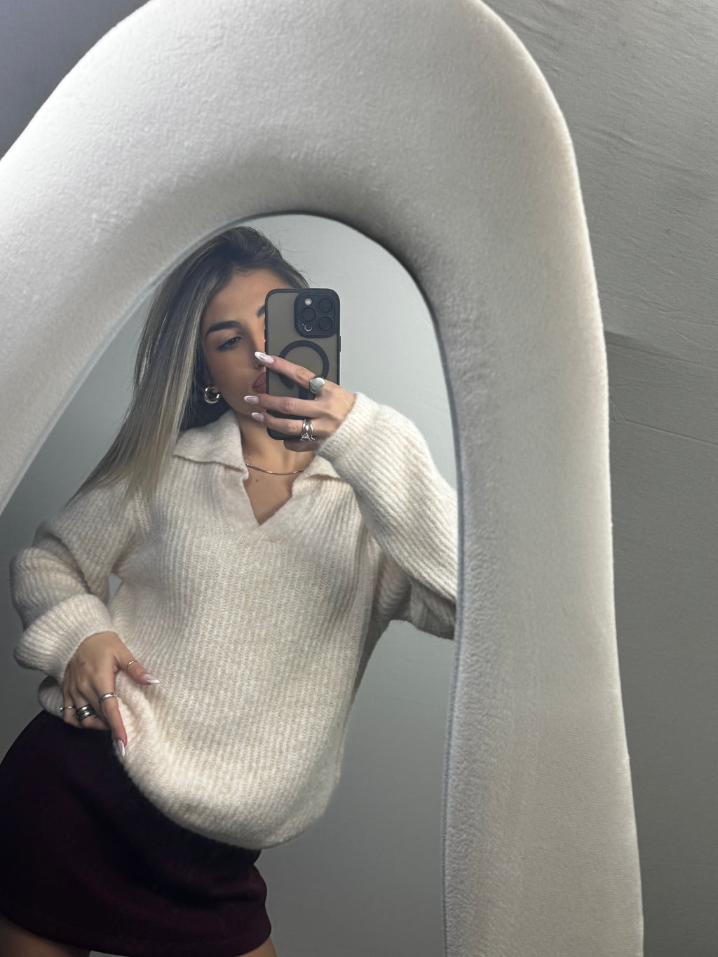 MAGLIA POLO BEIGE CHIARO