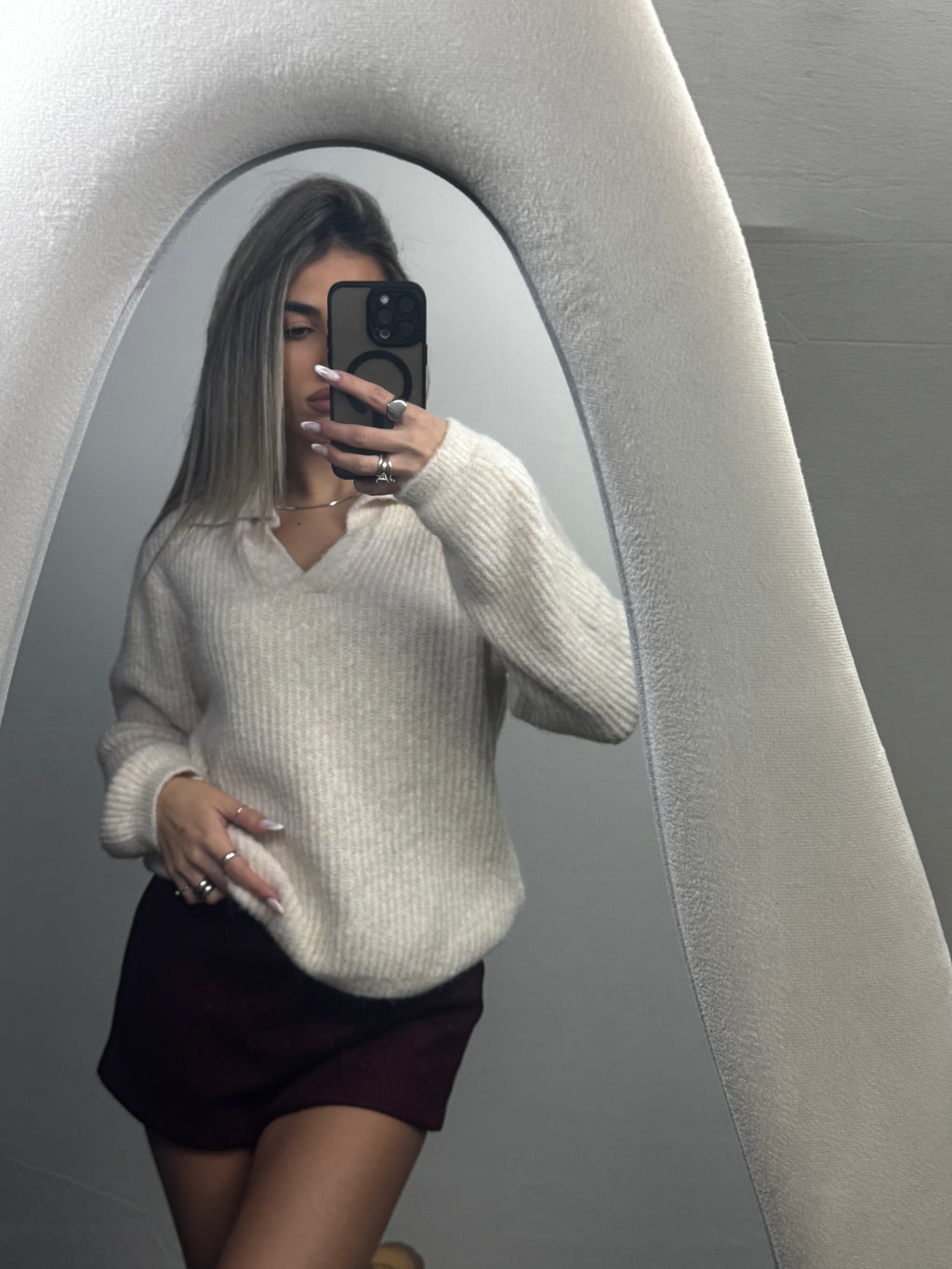 MAGLIA POLO BEIGE CHIARO