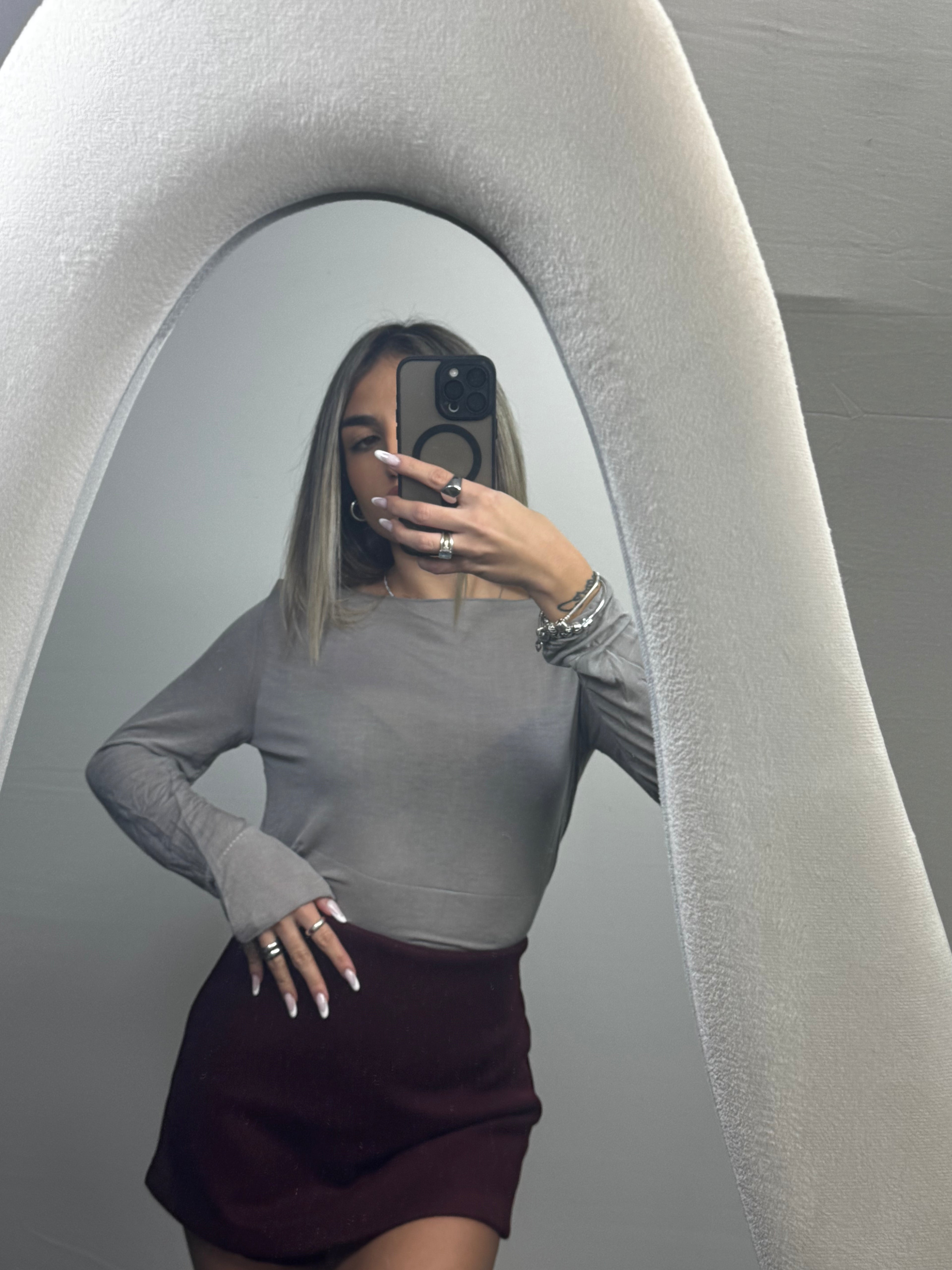 MAGLIA MISTO CASHEMERE GHIACCIO