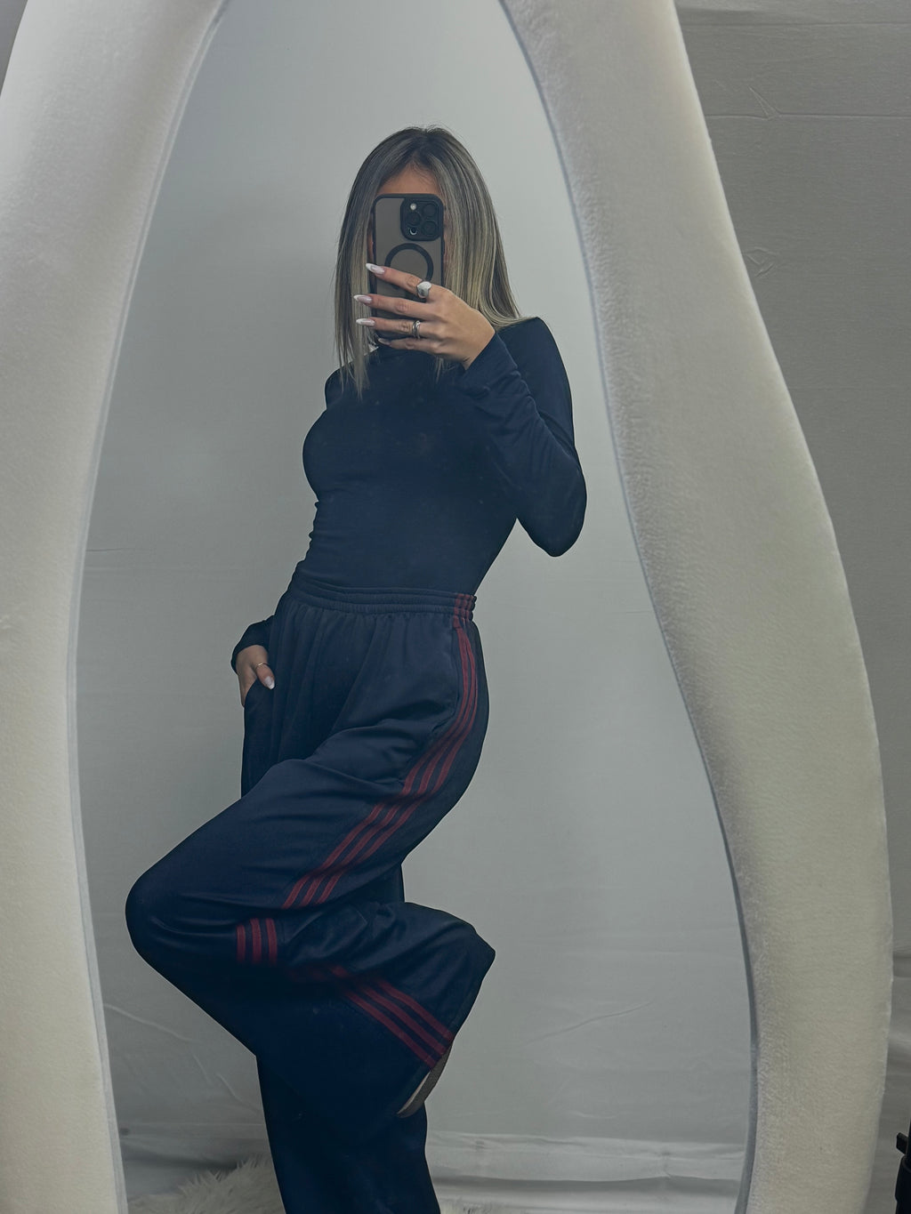 PANTA TUTA RIGHE NAVY