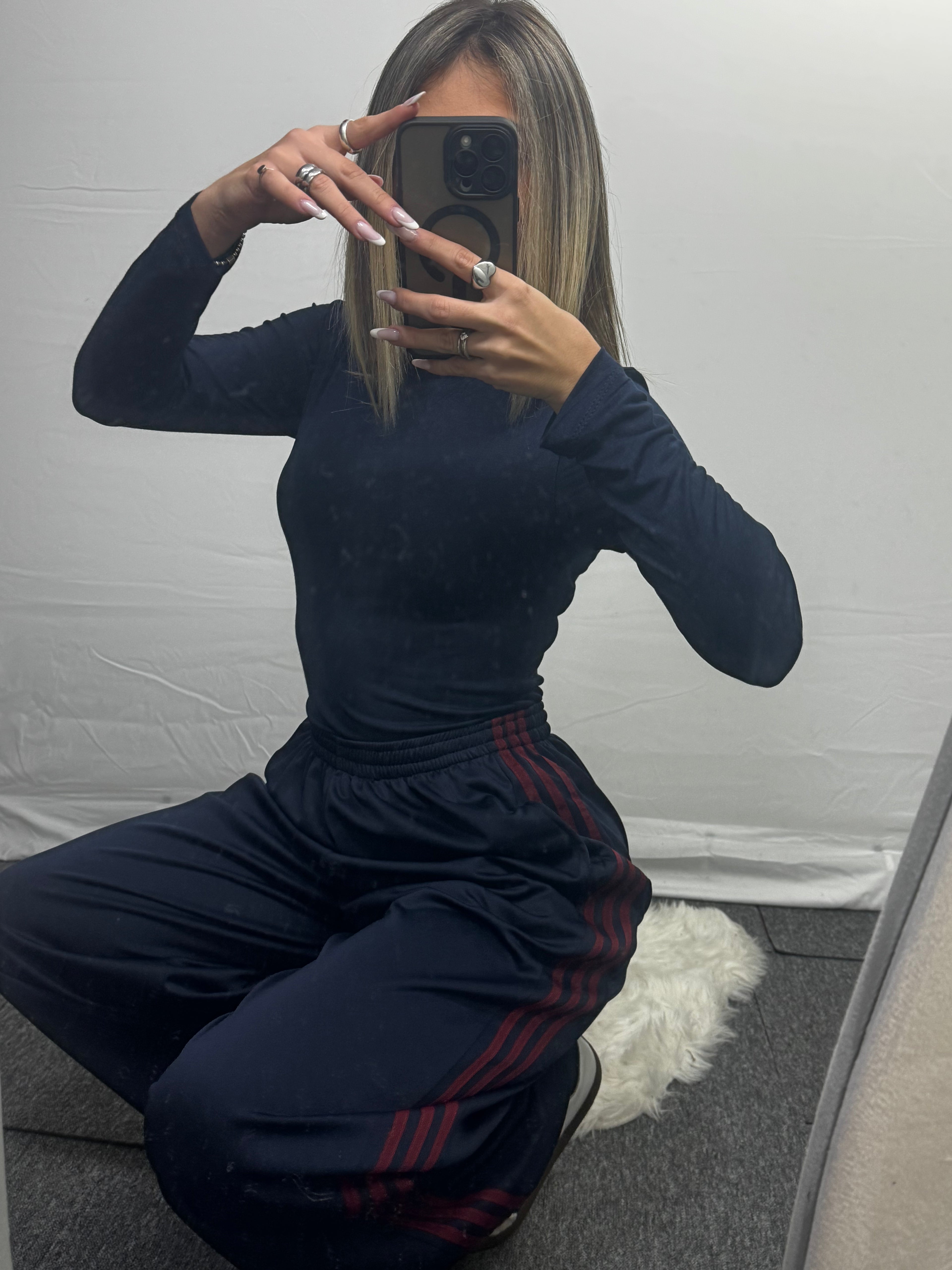 PANTA TUTA RIGHE NAVY