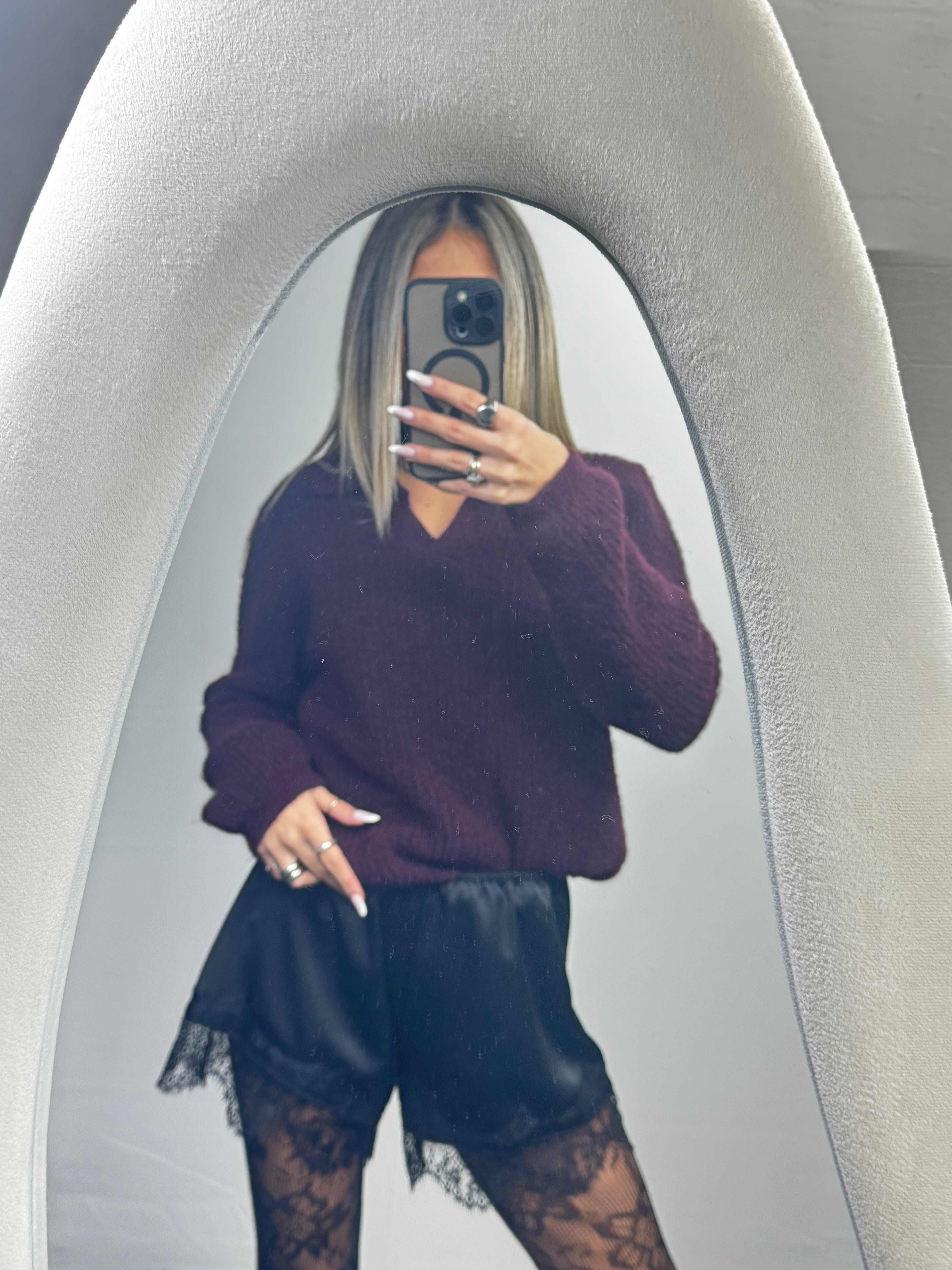 MAGLIA POLO BORDEAUX