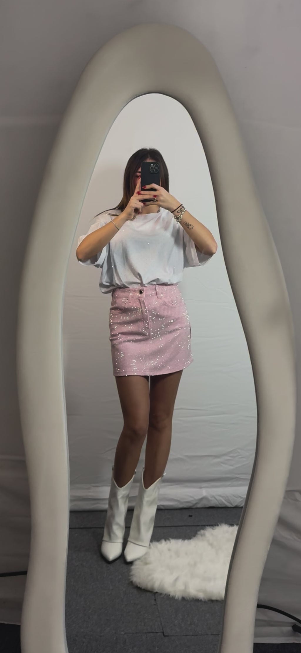 MINI GONNA STAR PINK