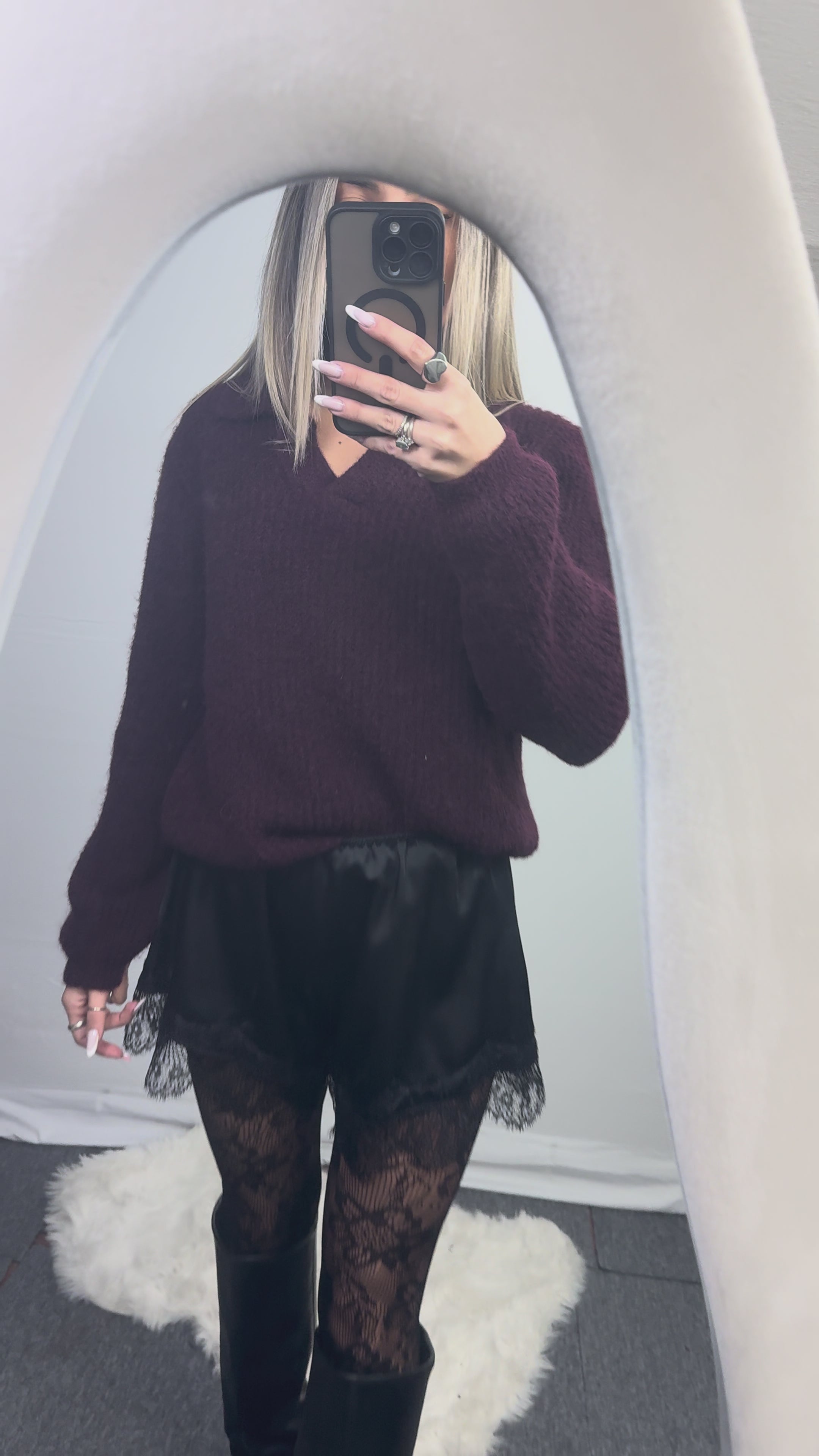 MAGLIA POLO BORDEAUX